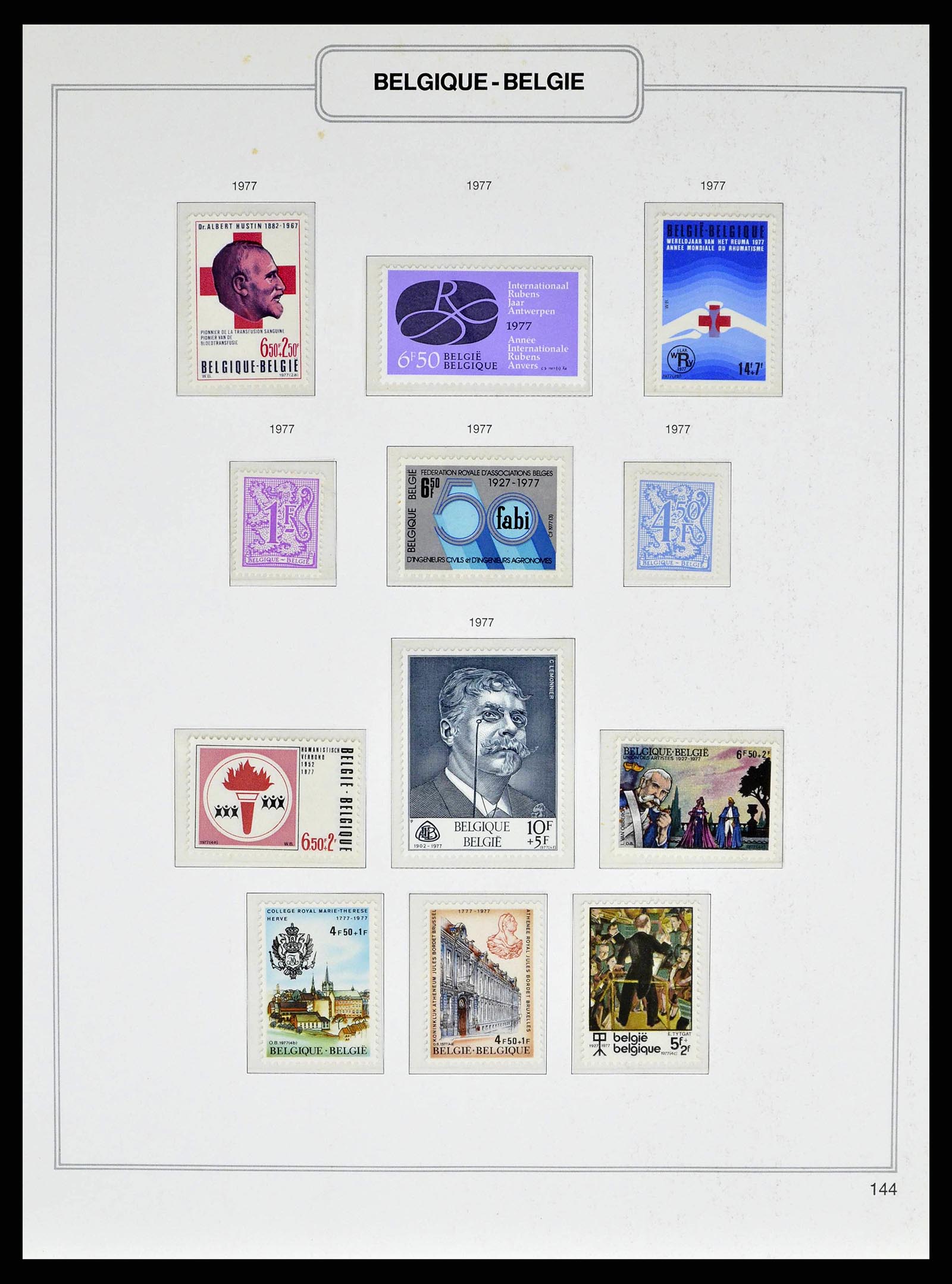 38690 0228 - Stamp collection 38690 Belgium 1849-1979.