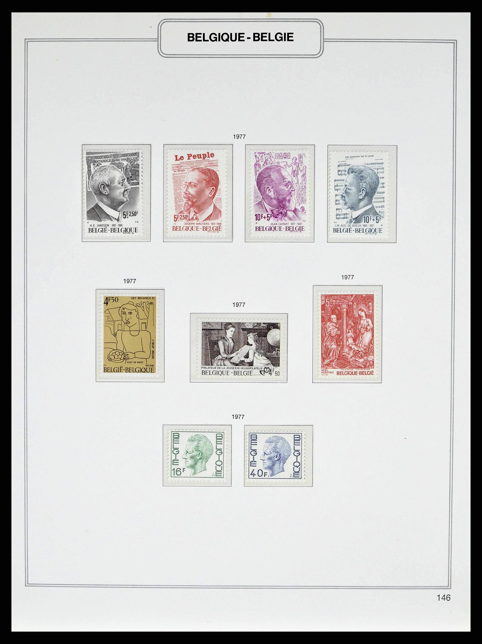 38690 0230 - Stamp collection 38690 Belgium 1849-1979.