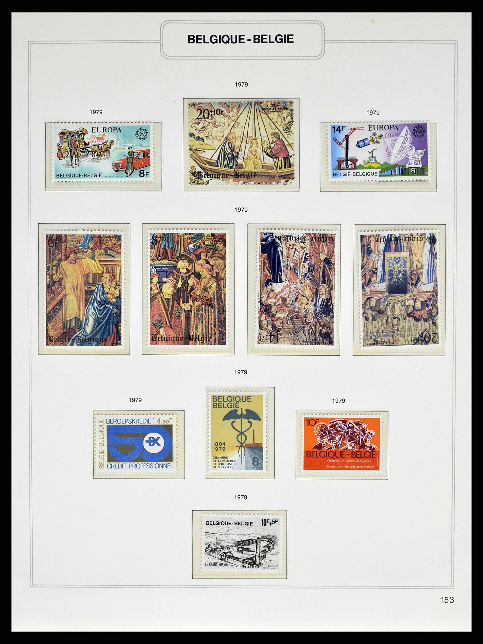 38690 0237 - Stamp collection 38690 Belgium 1849-1979.