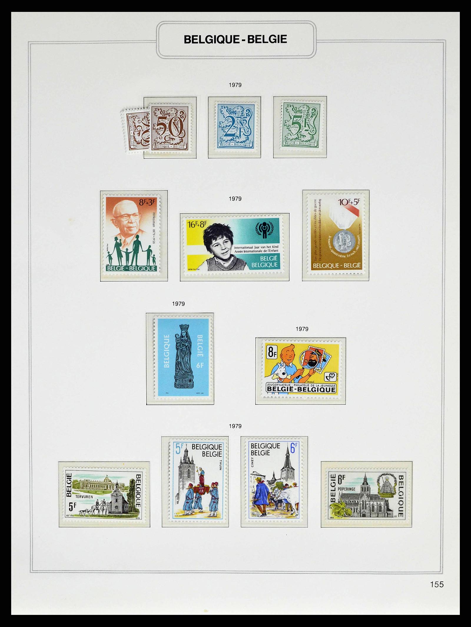 38690 0239 - Stamp collection 38690 Belgium 1849-1979.