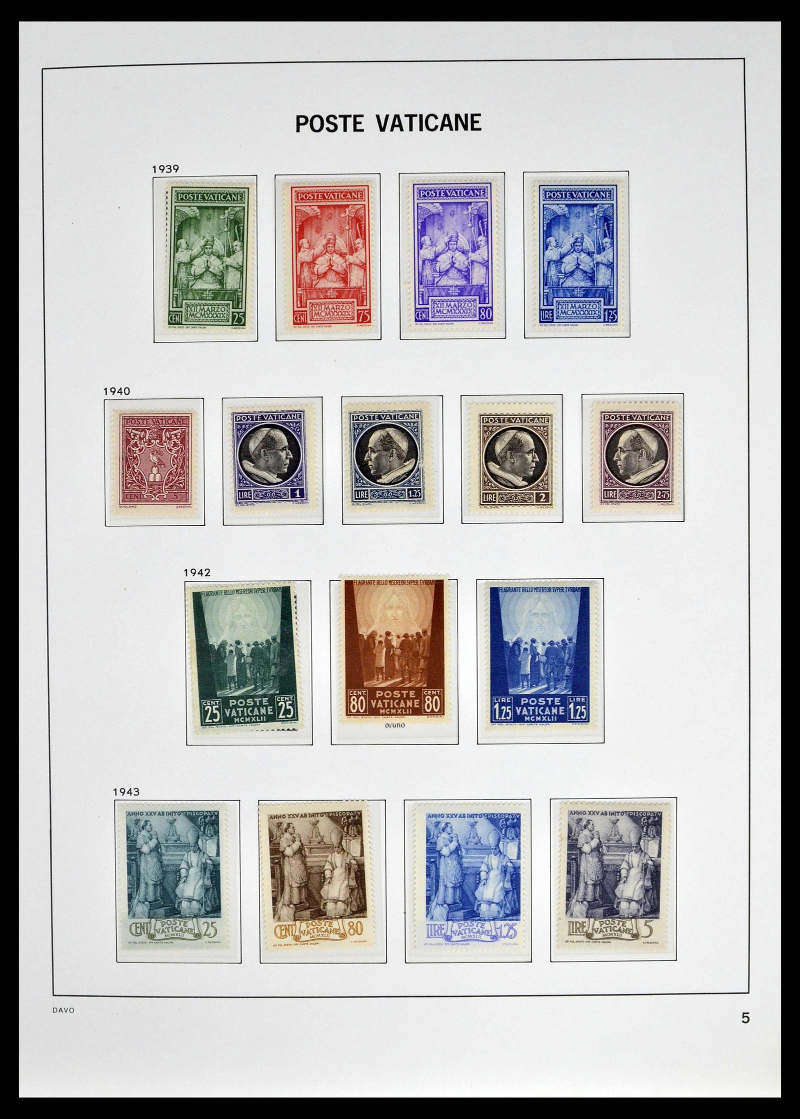 38691 0007 - Postzegelverzameling 38691 Vaticaan 1929-1998.