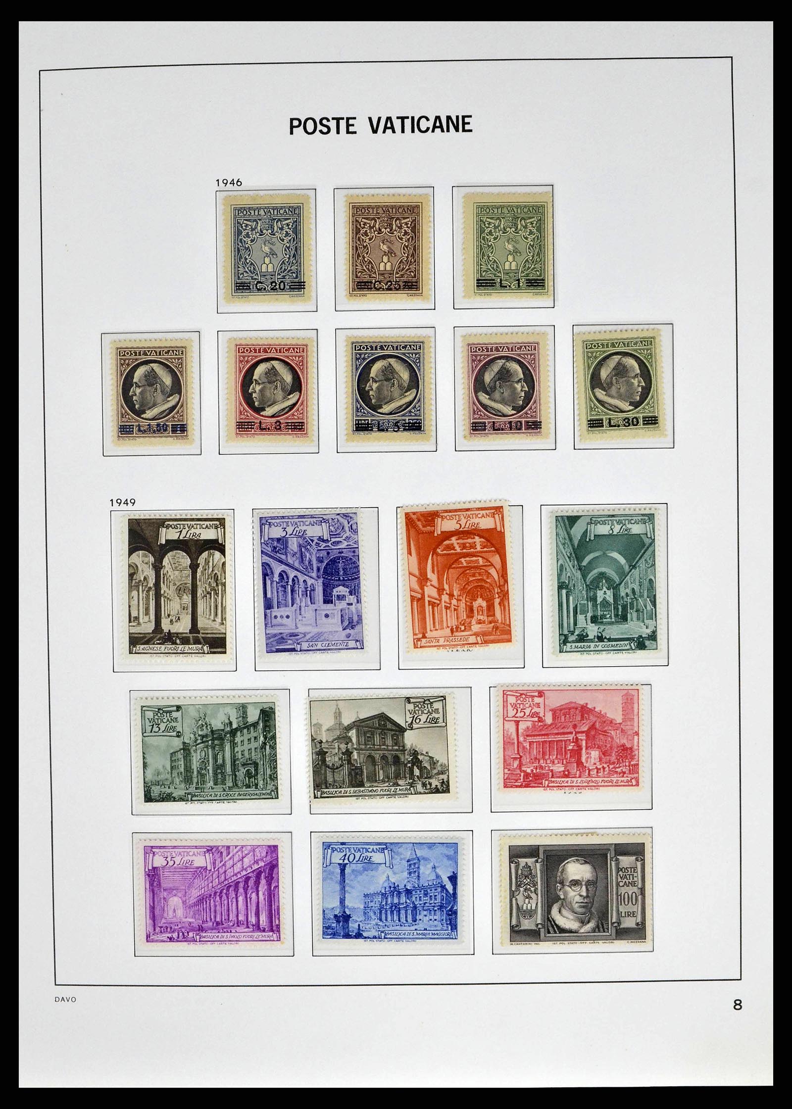 38691 0010 - Postzegelverzameling 38691 Vaticaan 1929-1998.