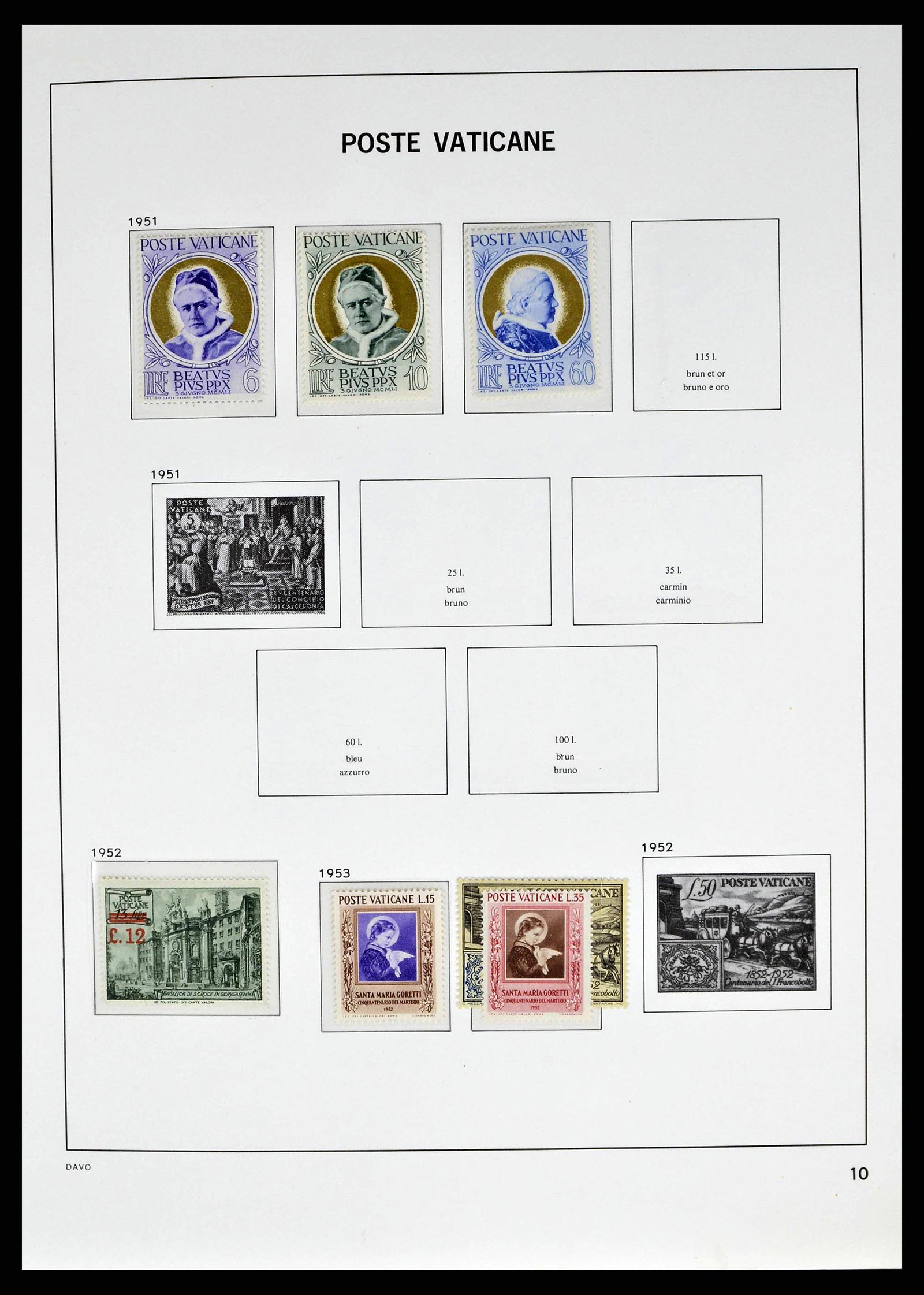 38691 0012 - Postzegelverzameling 38691 Vaticaan 1929-1998.