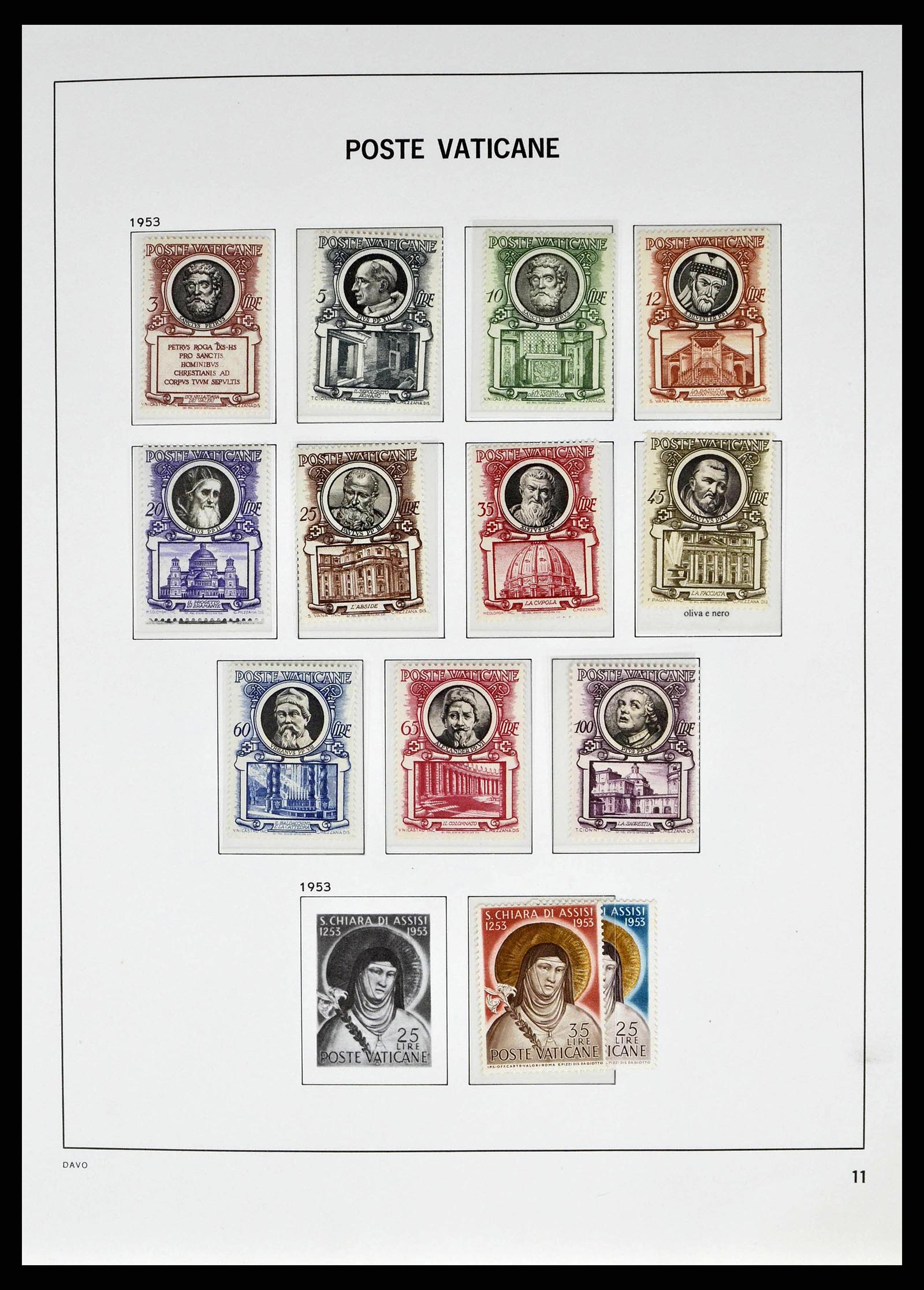 38691 0013 - Postzegelverzameling 38691 Vaticaan 1929-1998.