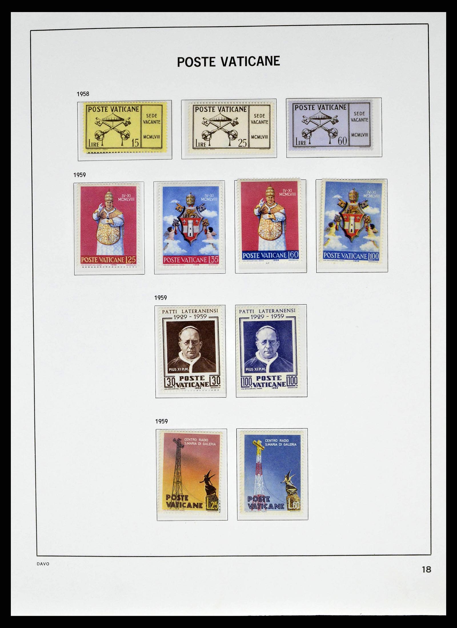 38691 0020 - Postzegelverzameling 38691 Vaticaan 1929-1998.