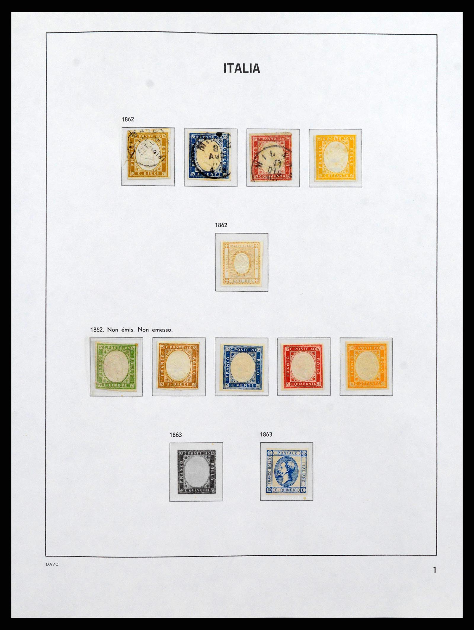 38692 0001 - Stamp collection 38692 Italy 1862-1978.