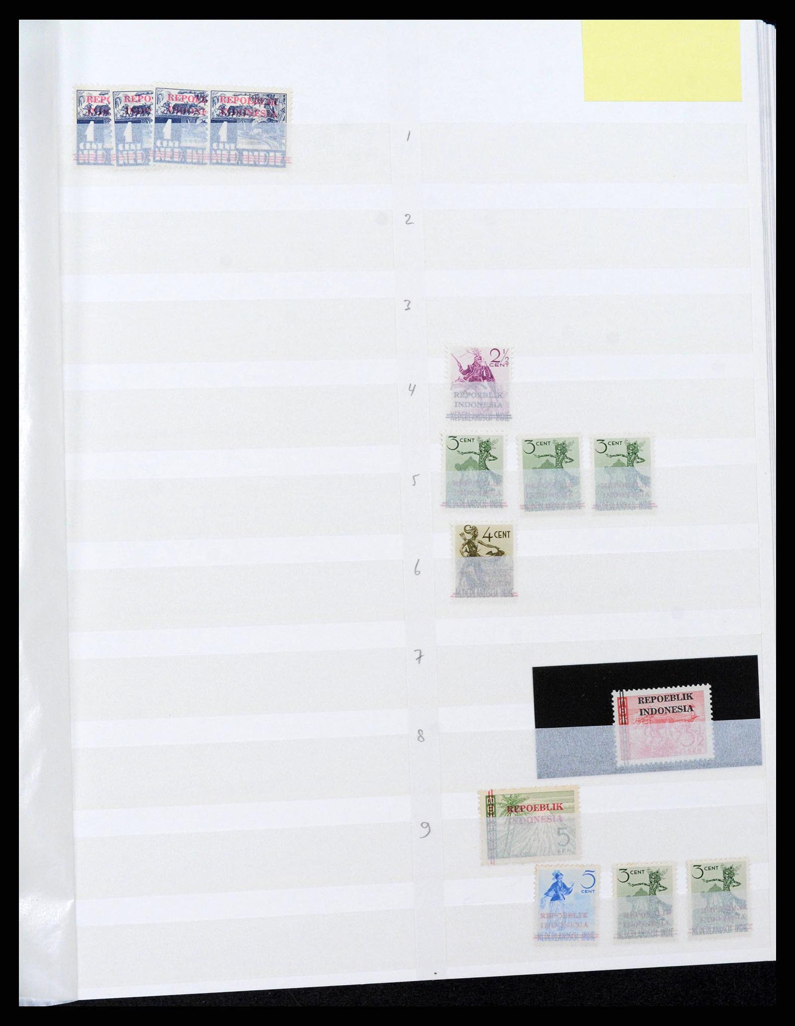 38696 0009 - Stamp collection 38696 Japanese occupation Dutch east Indies and interim