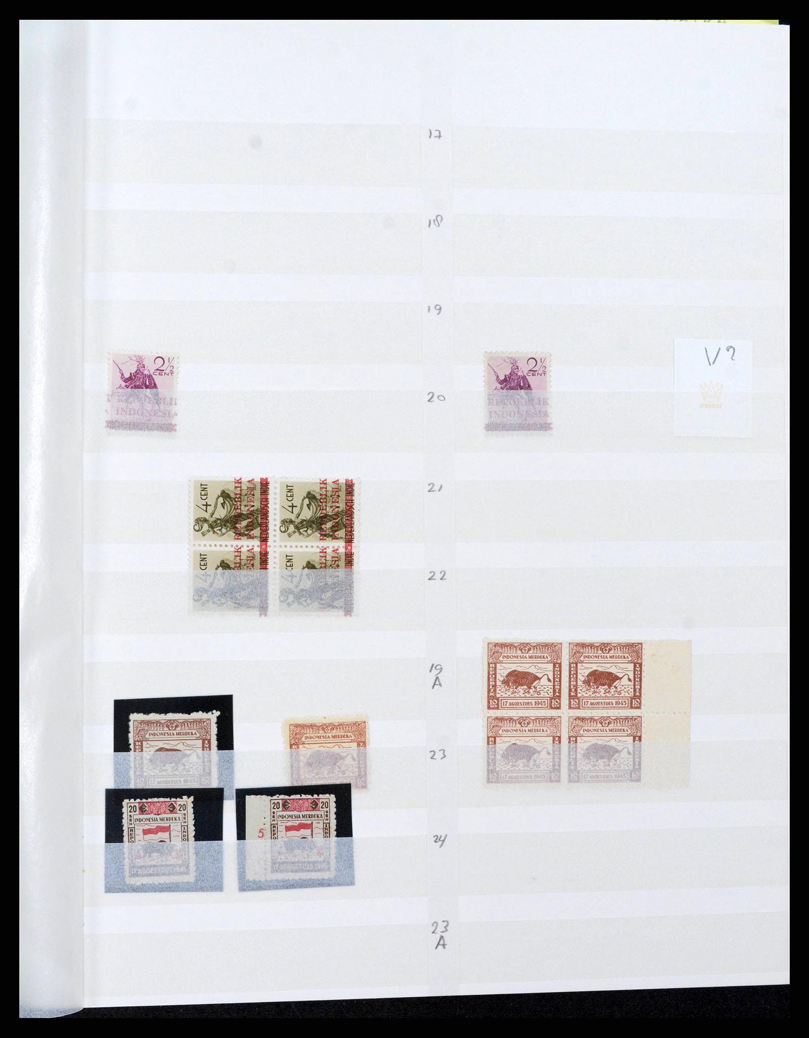 38696 0011 - Stamp collection 38696 Japanese occupation Dutch east Indies and interim