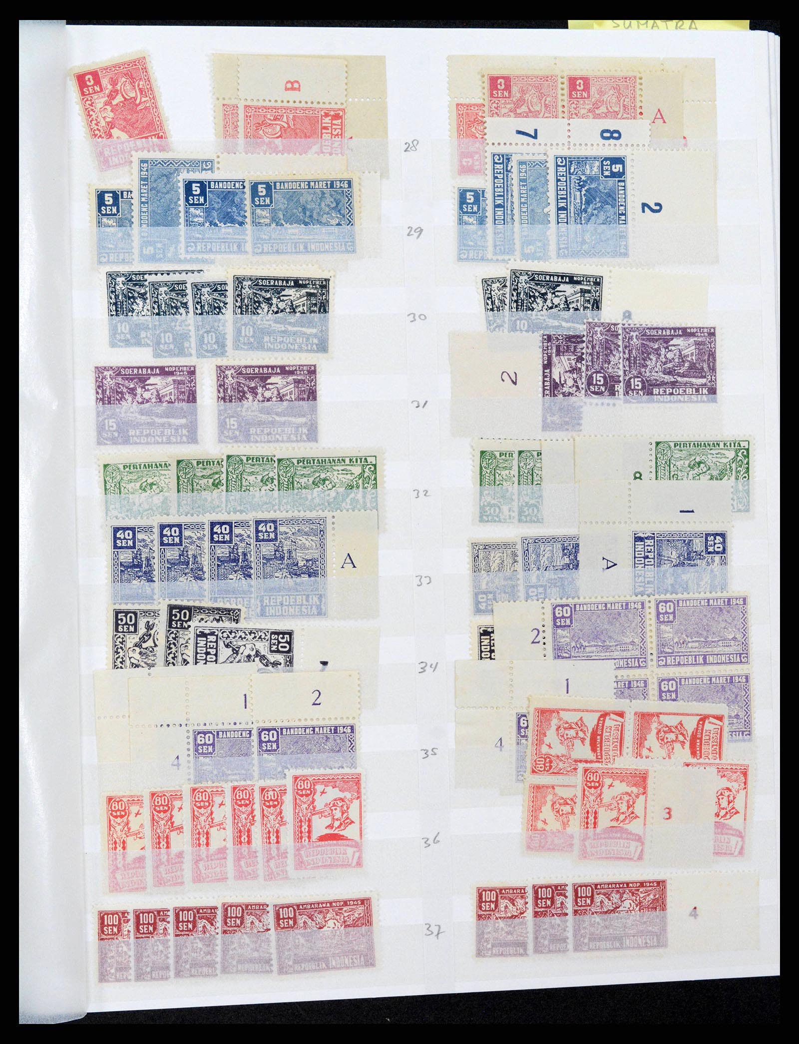 38696 0013 - Stamp collection 38696 Japanese occupation Dutch east Indies and interim
