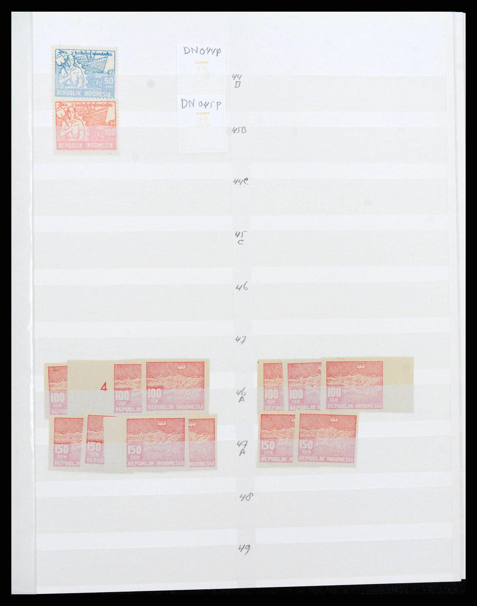 38696 0017 - Stamp collection 38696 Japanese occupation Dutch east Indies and interim