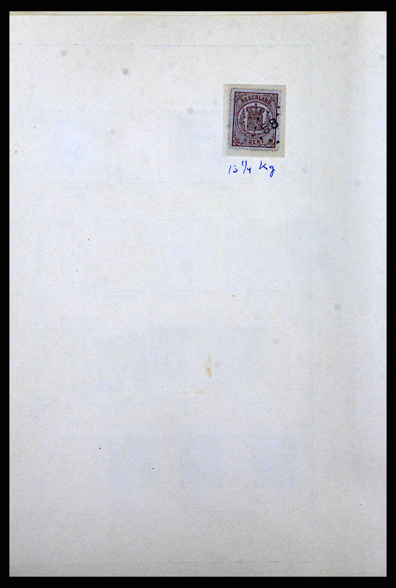 38697 0006 - Postzegelverzameling 38697 Nederland puntstempels.