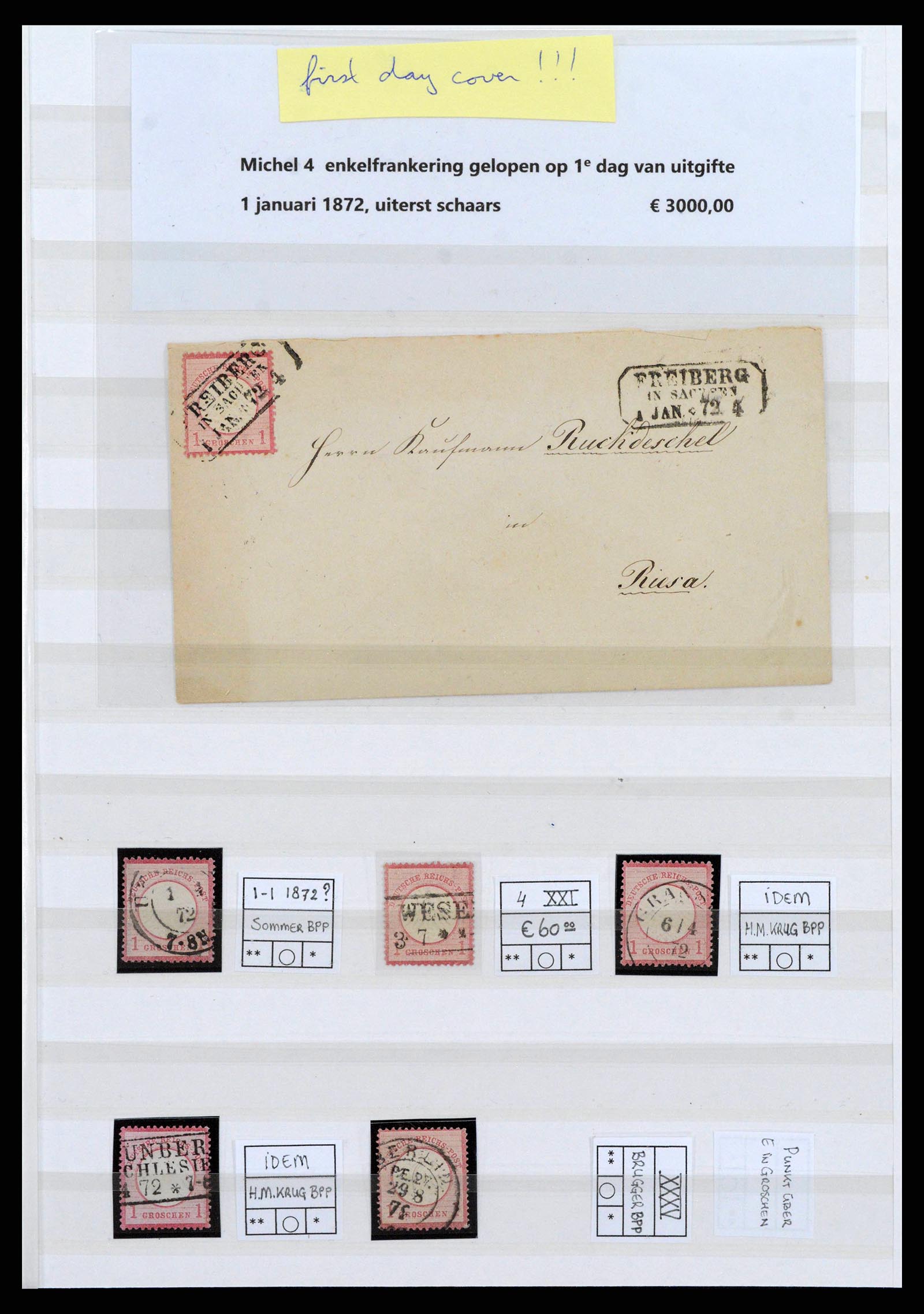 38700 0001 - Postzegelverzameling 38700 Duitsland gespecialiseerd 1872-1880.