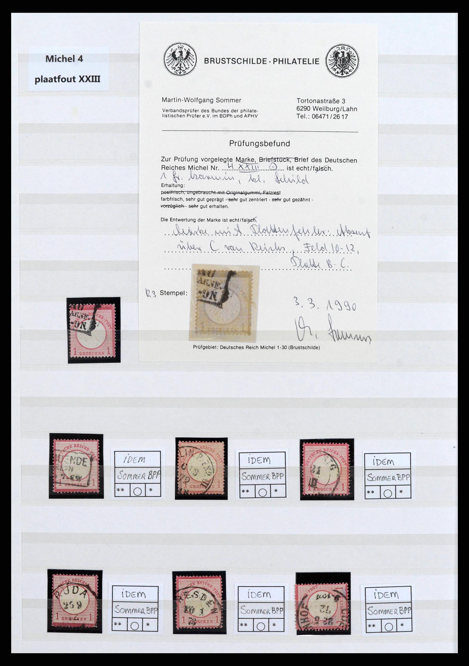 38700 0002 - Postzegelverzameling 38700 Duitsland gespecialiseerd 1872-1880.