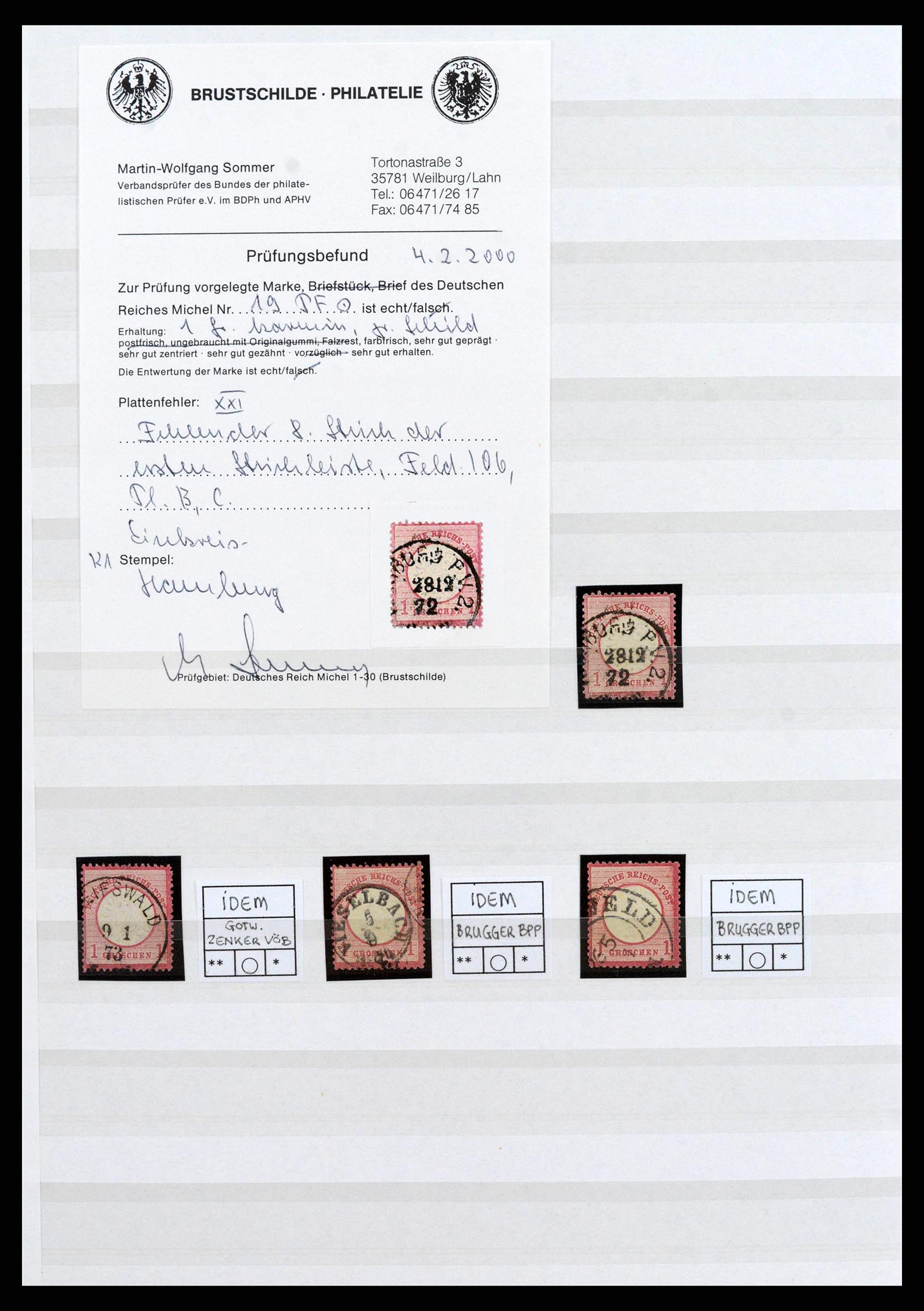 38700 0006 - Postzegelverzameling 38700 Duitsland gespecialiseerd 1872-1880.