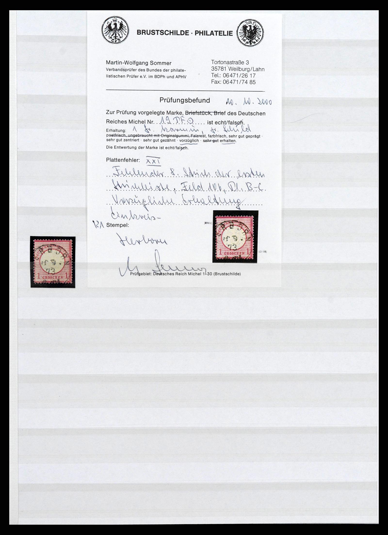 38700 0007 - Postzegelverzameling 38700 Duitsland gespecialiseerd 1872-1880.