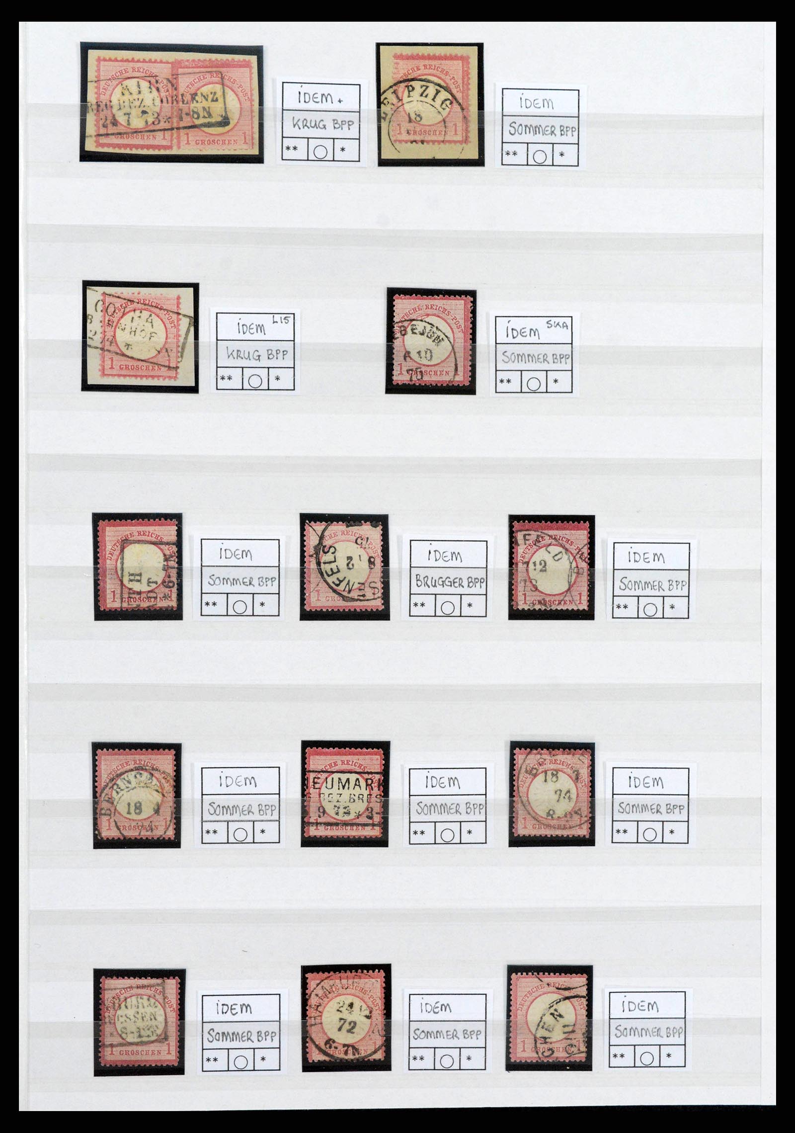 38700 0011 - Postzegelverzameling 38700 Duitsland gespecialiseerd 1872-1880.