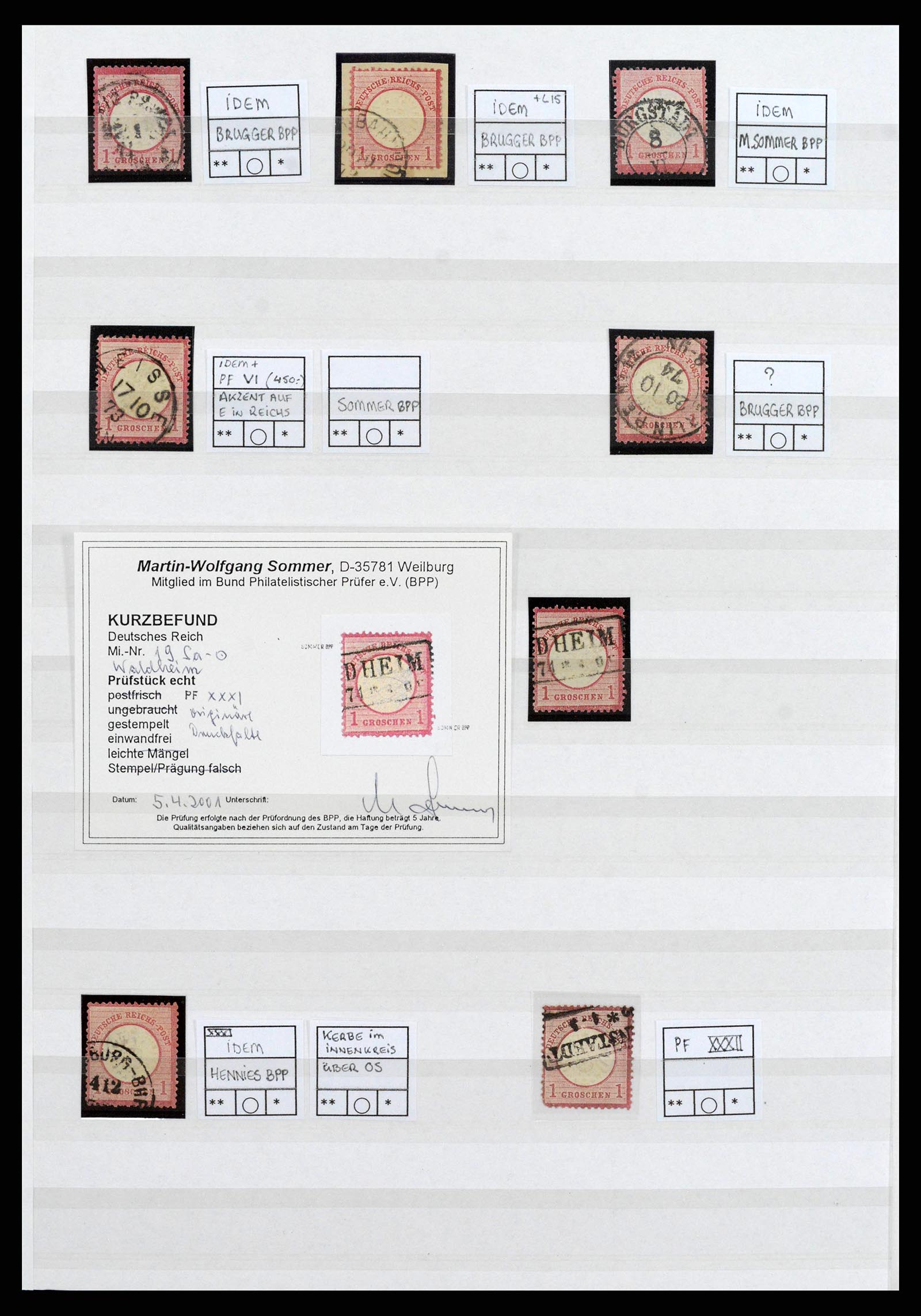 38700 0012 - Postzegelverzameling 38700 Duitsland gespecialiseerd 1872-1880.