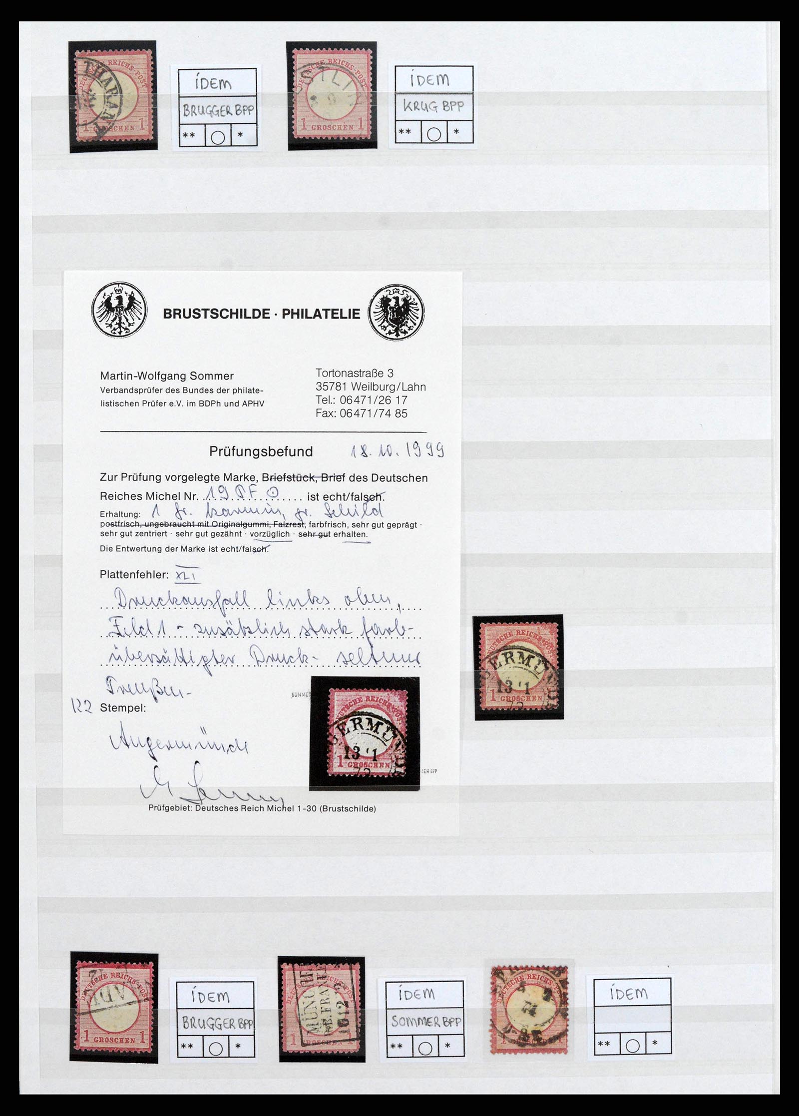 38700 0014 - Postzegelverzameling 38700 Duitsland gespecialiseerd 1872-1880.