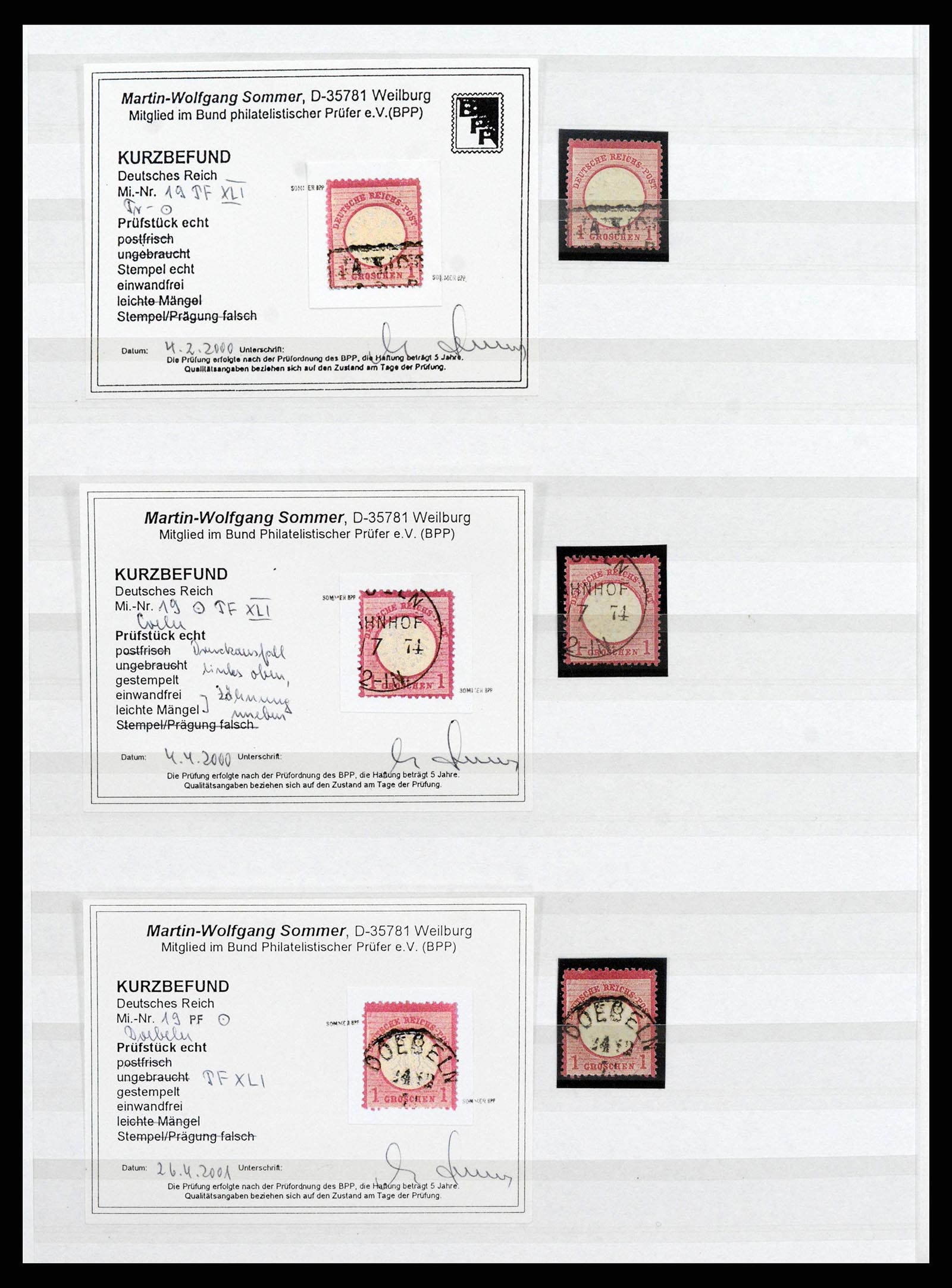 38700 0016 - Stamp collection 38700 Germany specialised 1872-1880.