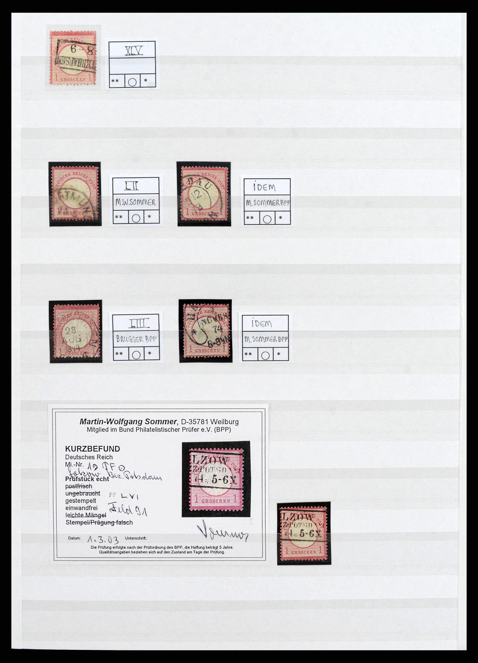 38700 0018 - Stamp collection 38700 Germany specialised 1872-1880.