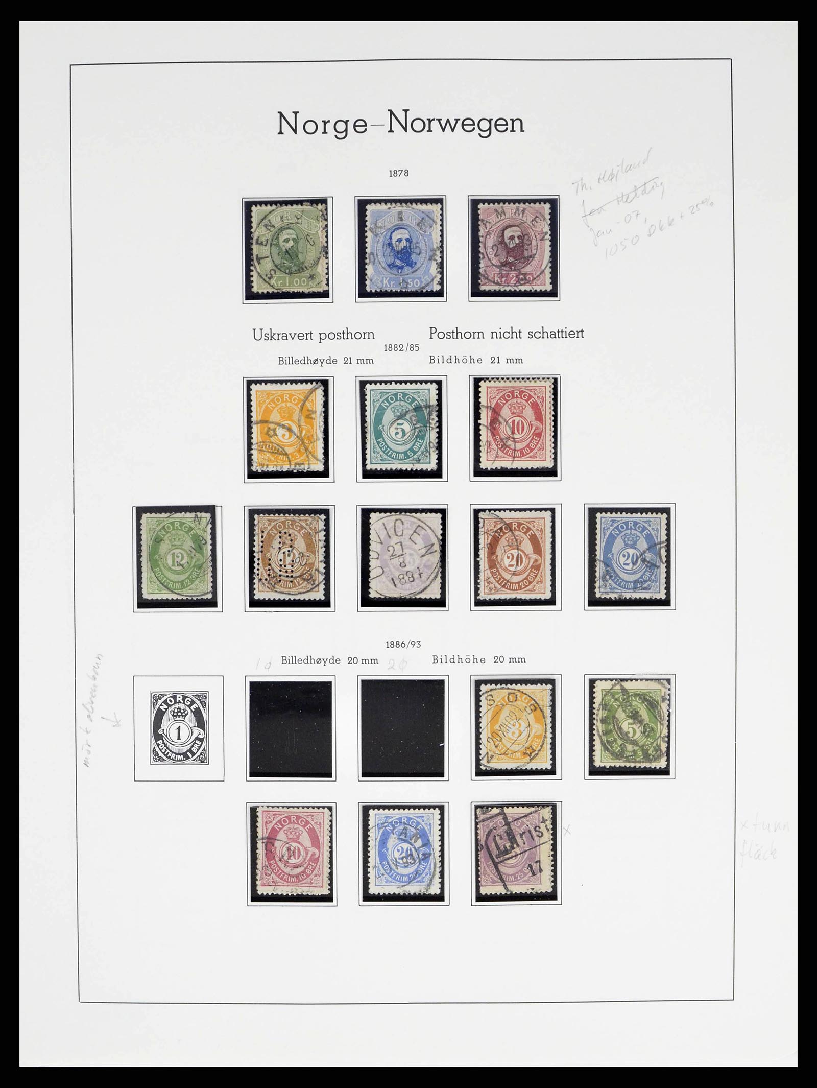 38703 0004 - Postzegelverzameling 38703 Noorwegen 1855-1989.