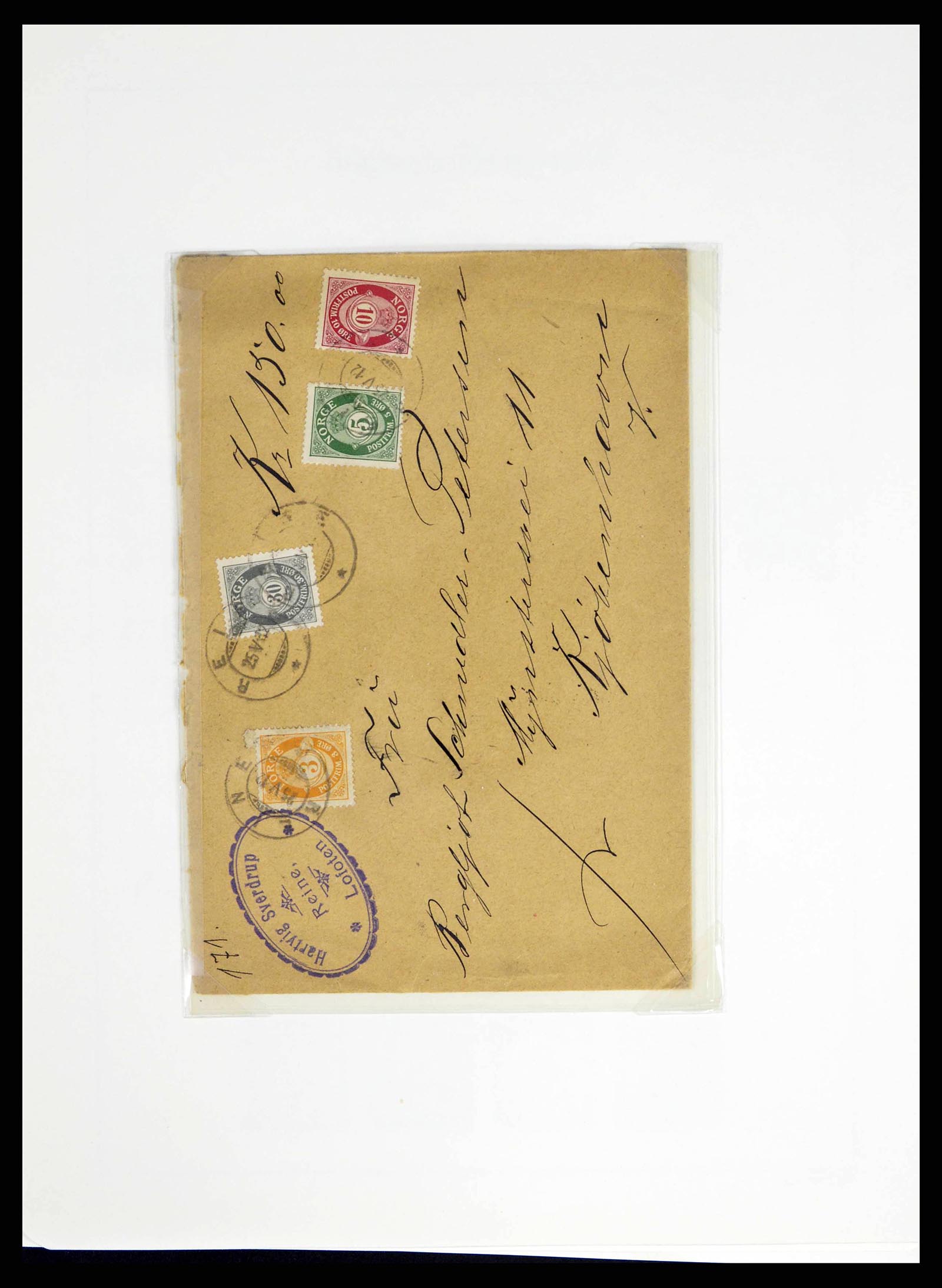 38703 0006 - Postzegelverzameling 38703 Noorwegen 1855-1989.