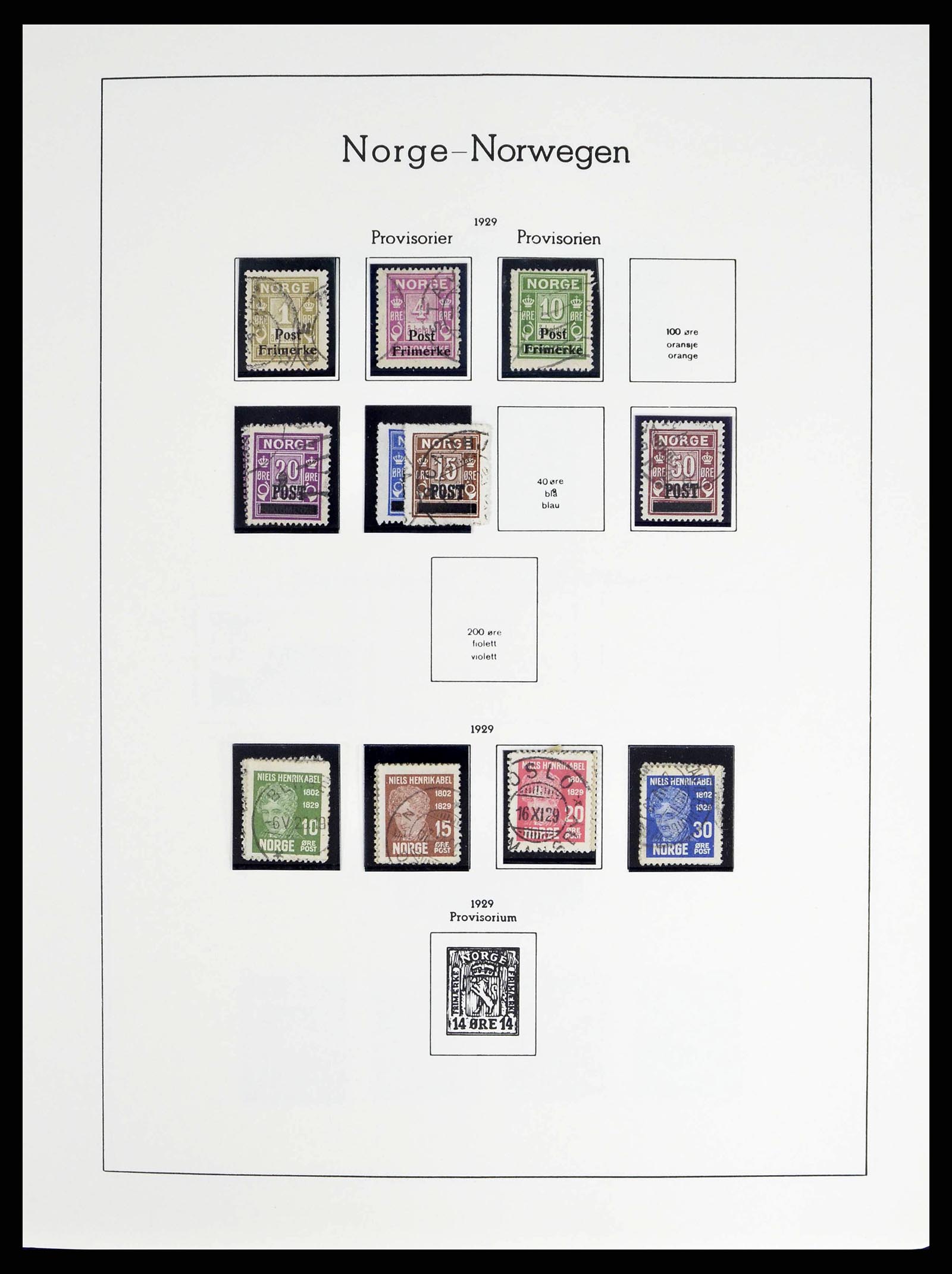 38703 0011 - Postzegelverzameling 38703 Noorwegen 1855-1989.