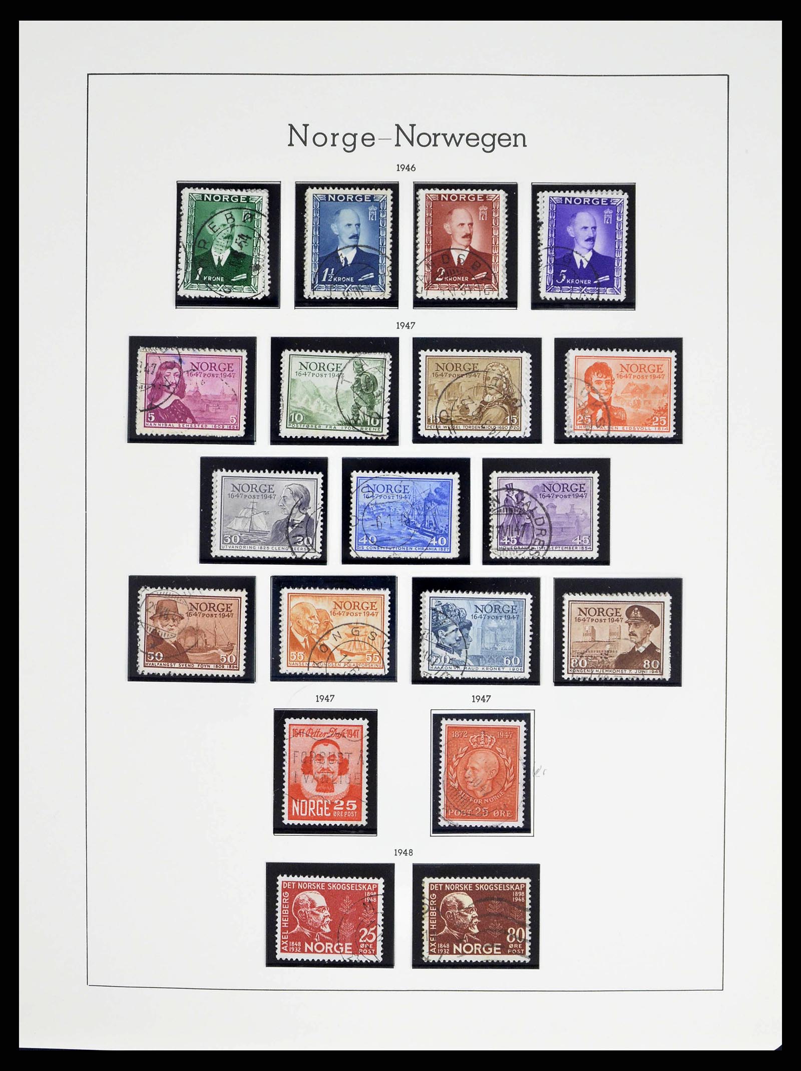 38703 0022 - Stamp collection 38703 Norway 1855-1989.