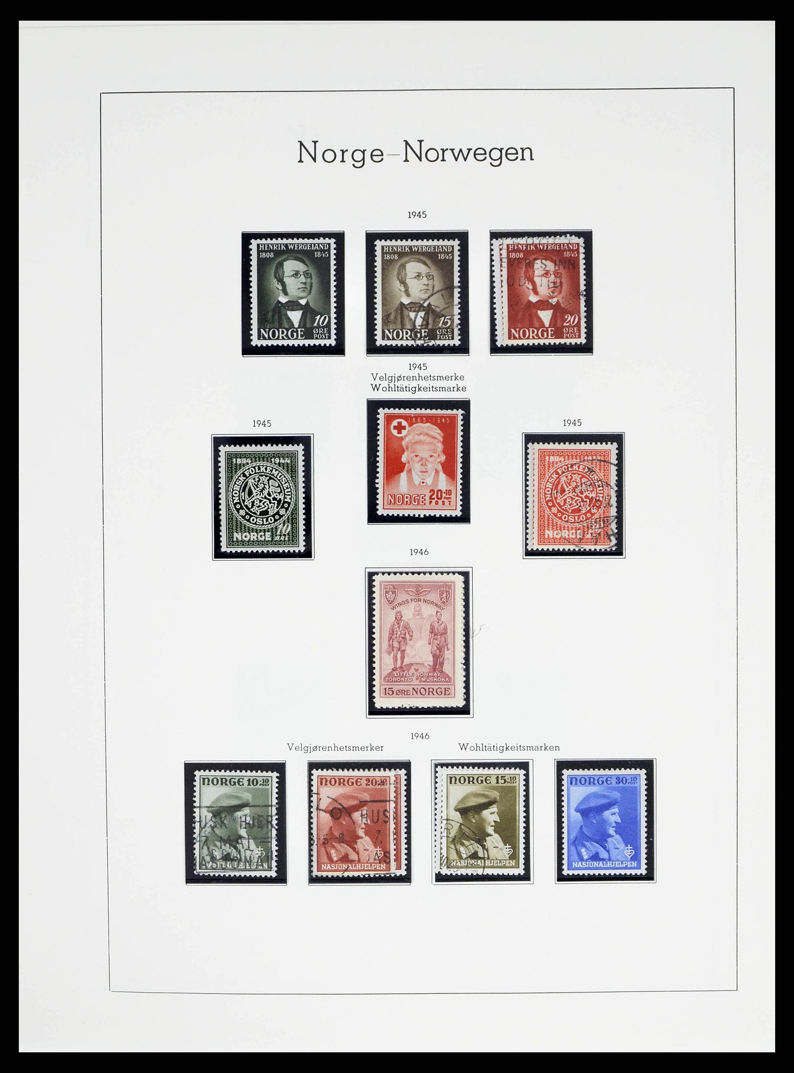 38703 0026 - Stamp collection 38703 Norway 1855-1989.
