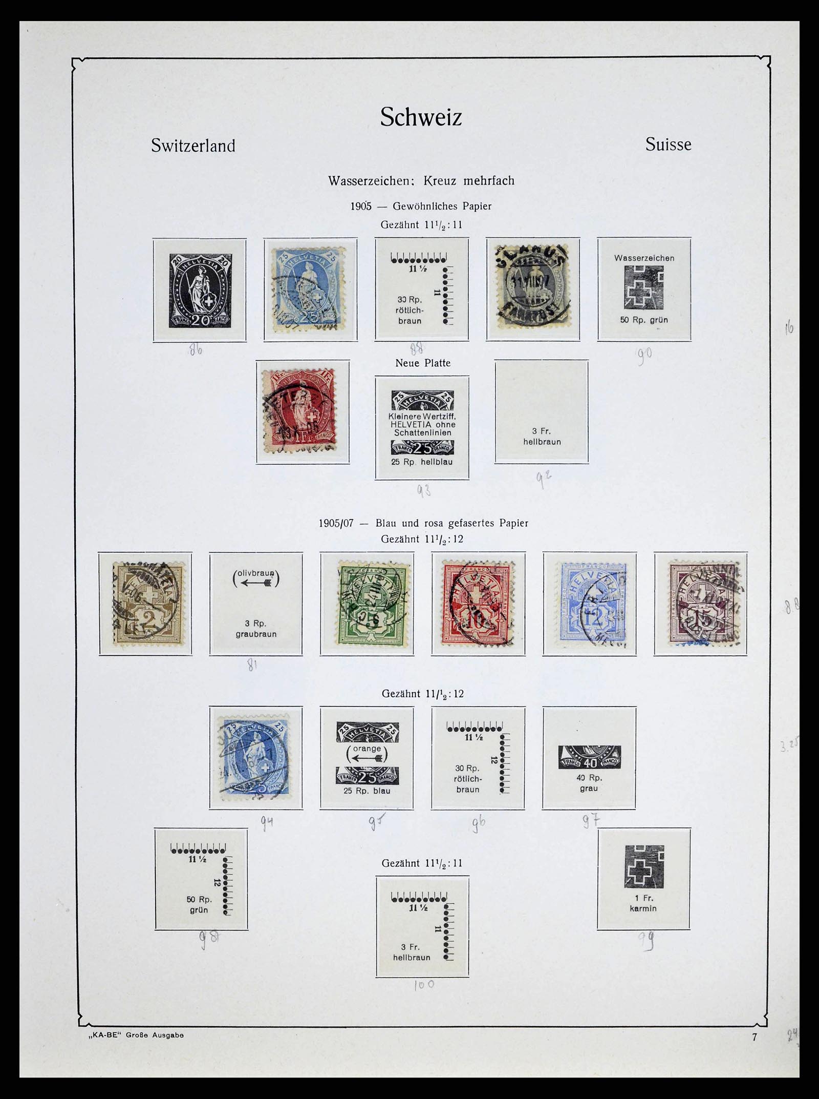 38706 0007 - Postzegelverzameling 38706 Zwitserland 1854-1985.