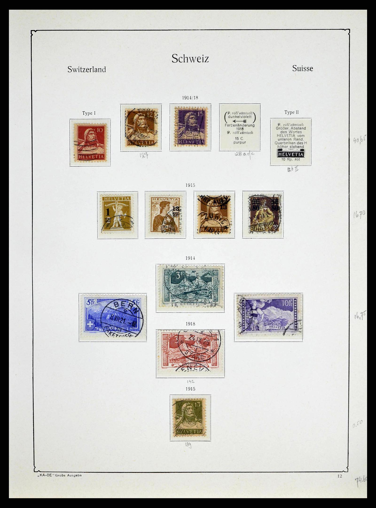 38706 0012 - Postzegelverzameling 38706 Zwitserland 1854-1985.