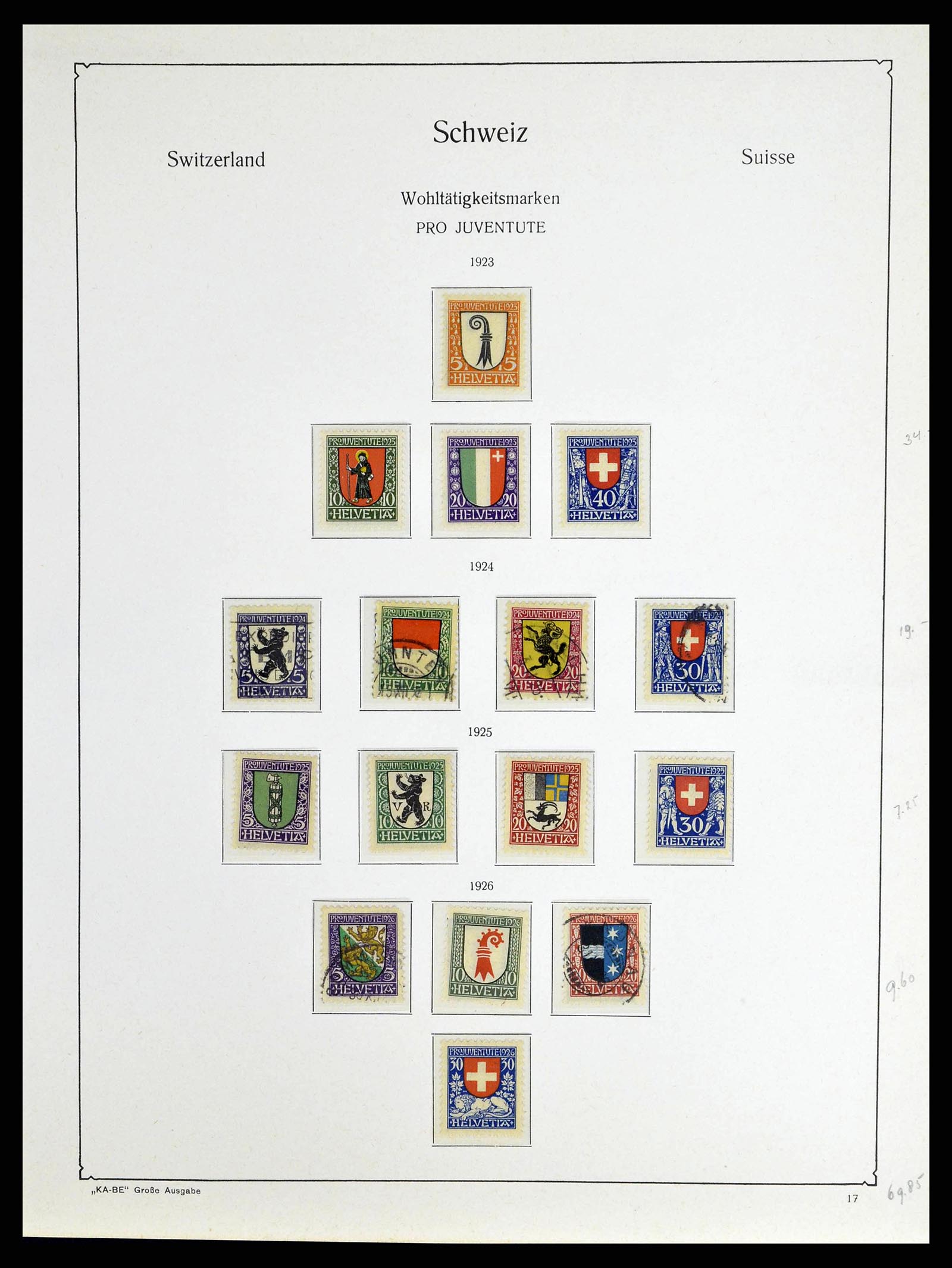 38706 0017 - Postzegelverzameling 38706 Zwitserland 1854-1985.
