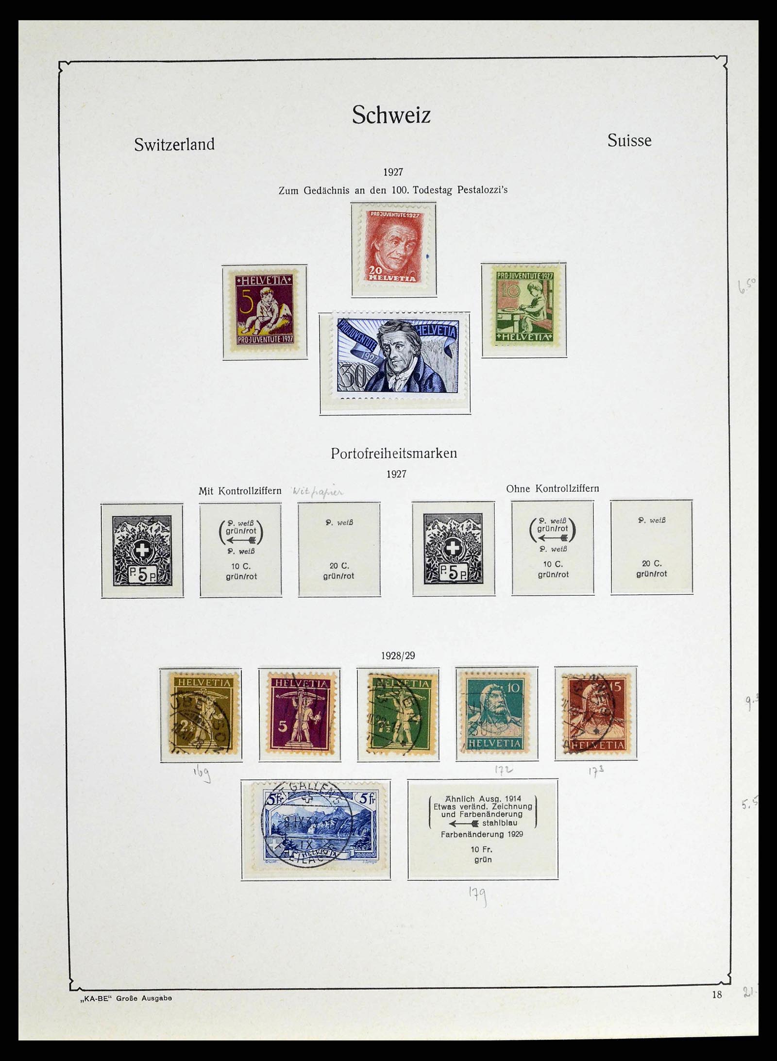 38706 0018 - Stamp collection 38706 Switzerland 1854-1985.