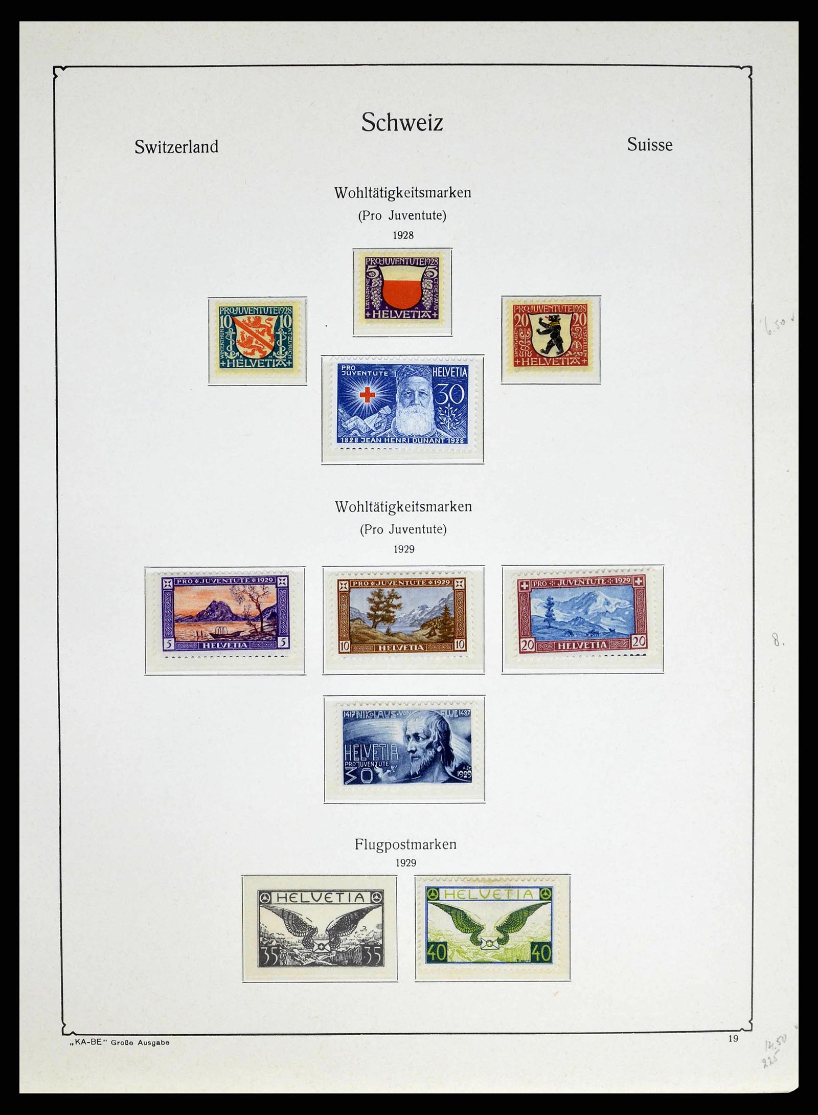 38706 0019 - Postzegelverzameling 38706 Zwitserland 1854-1985.