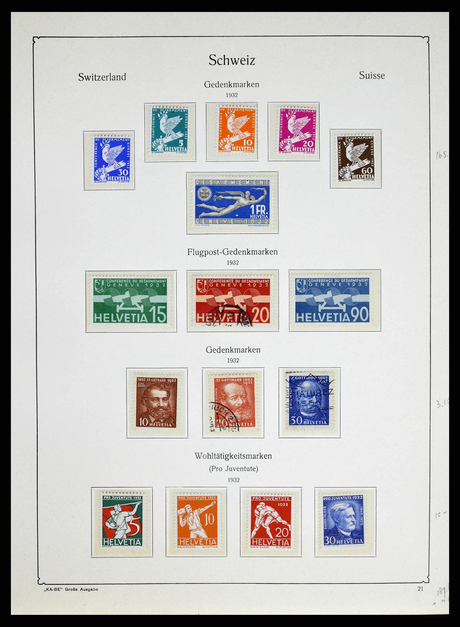 38706 0021 - Stamp collection 38706 Switzerland 1854-1985.