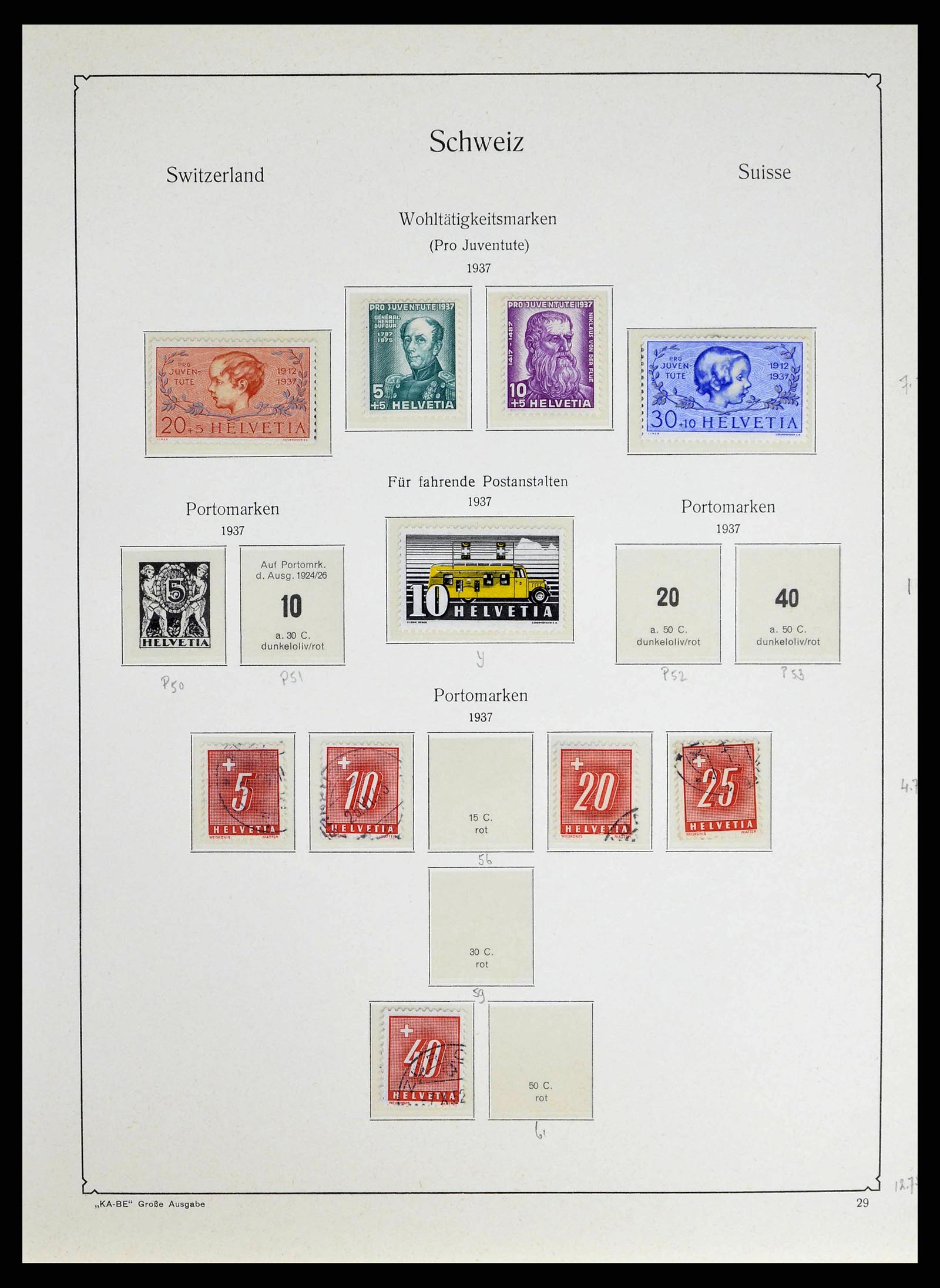 38706 0027 - Postzegelverzameling 38706 Zwitserland 1854-1985.