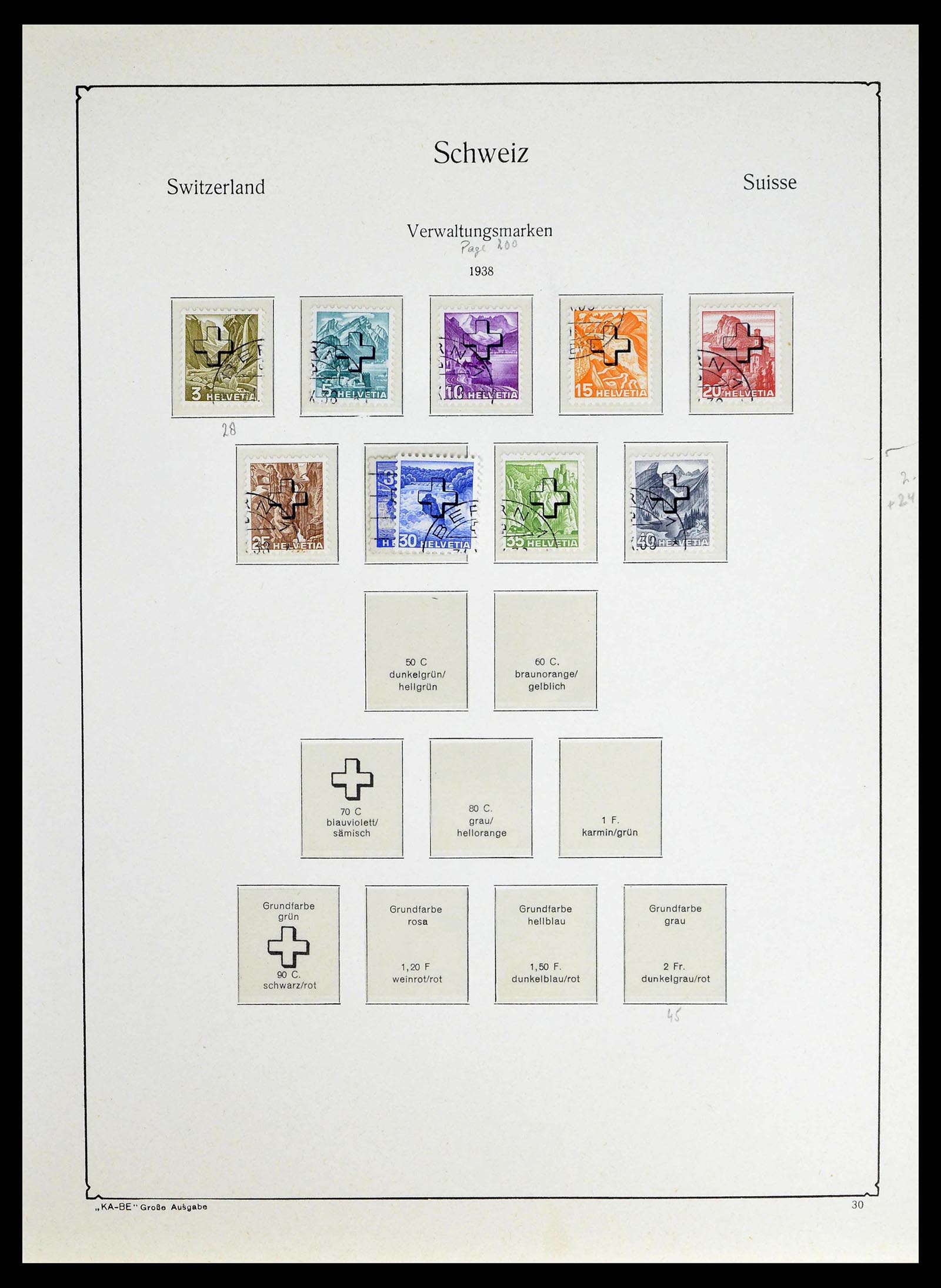38706 0028 - Stamp collection 38706 Switzerland 1854-1985.