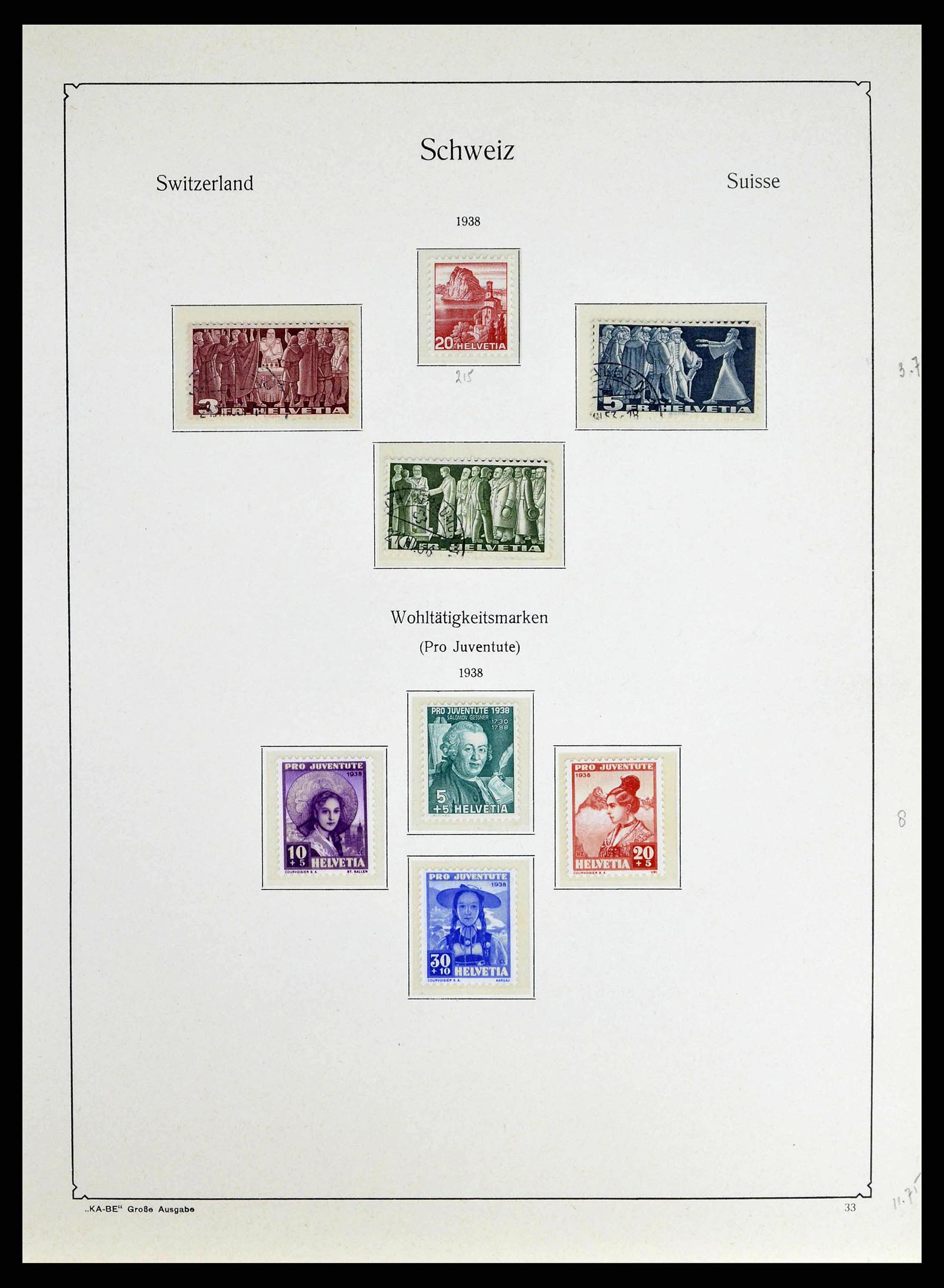 38706 0031 - Postzegelverzameling 38706 Zwitserland 1854-1985.