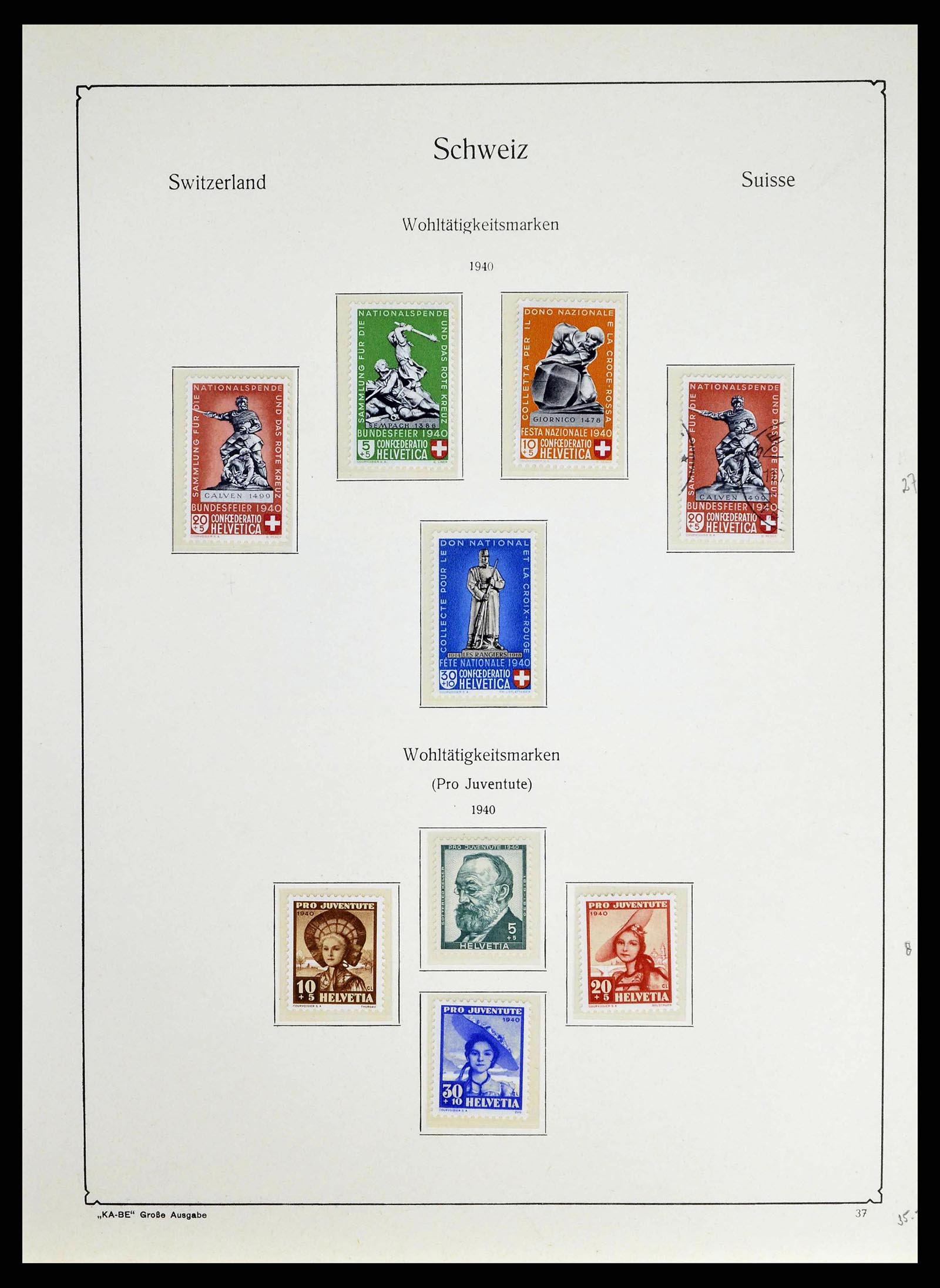 38706 0035 - Stamp collection 38706 Switzerland 1854-1985.