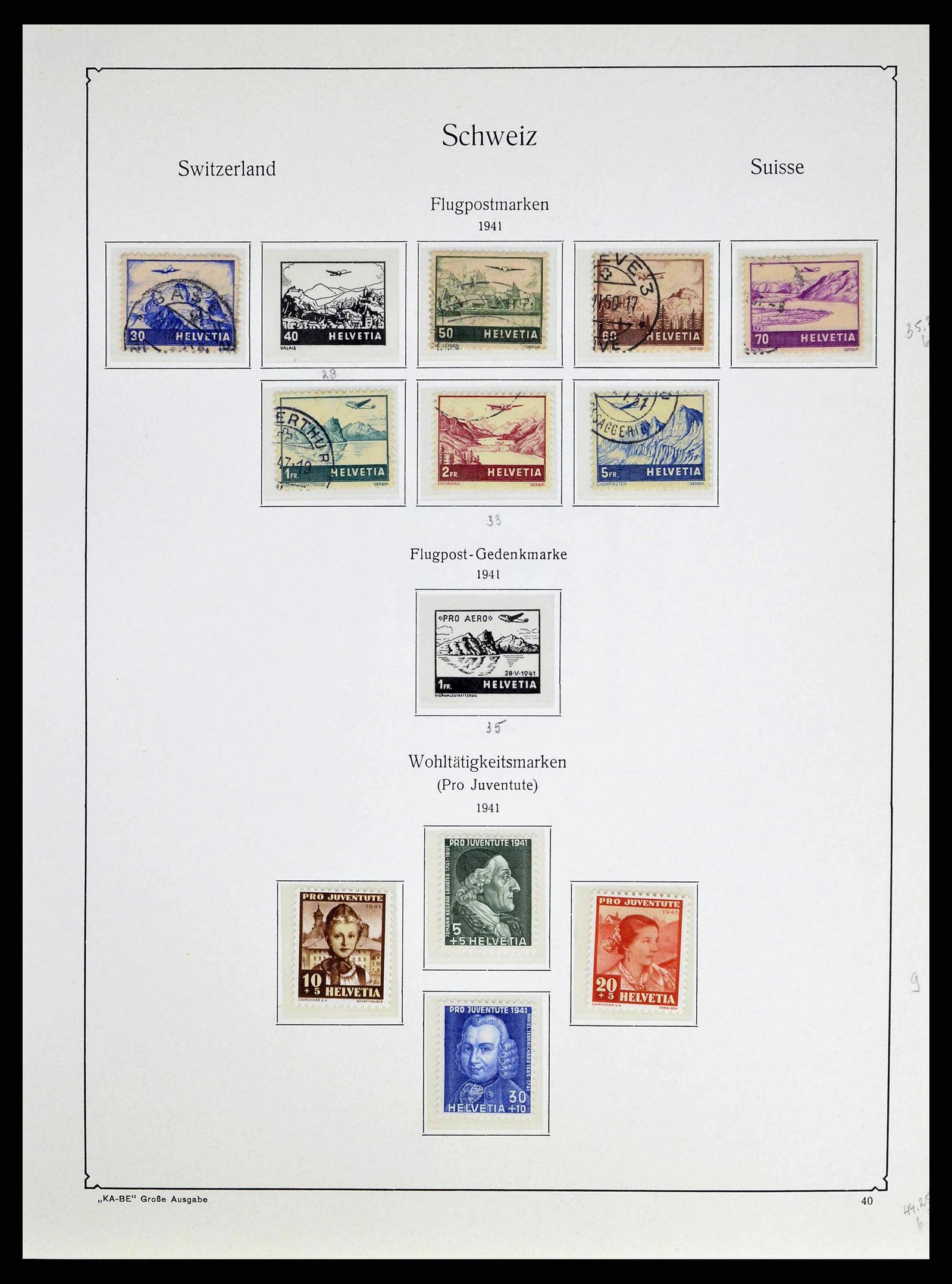 38706 0037 - Postzegelverzameling 38706 Zwitserland 1854-1985.