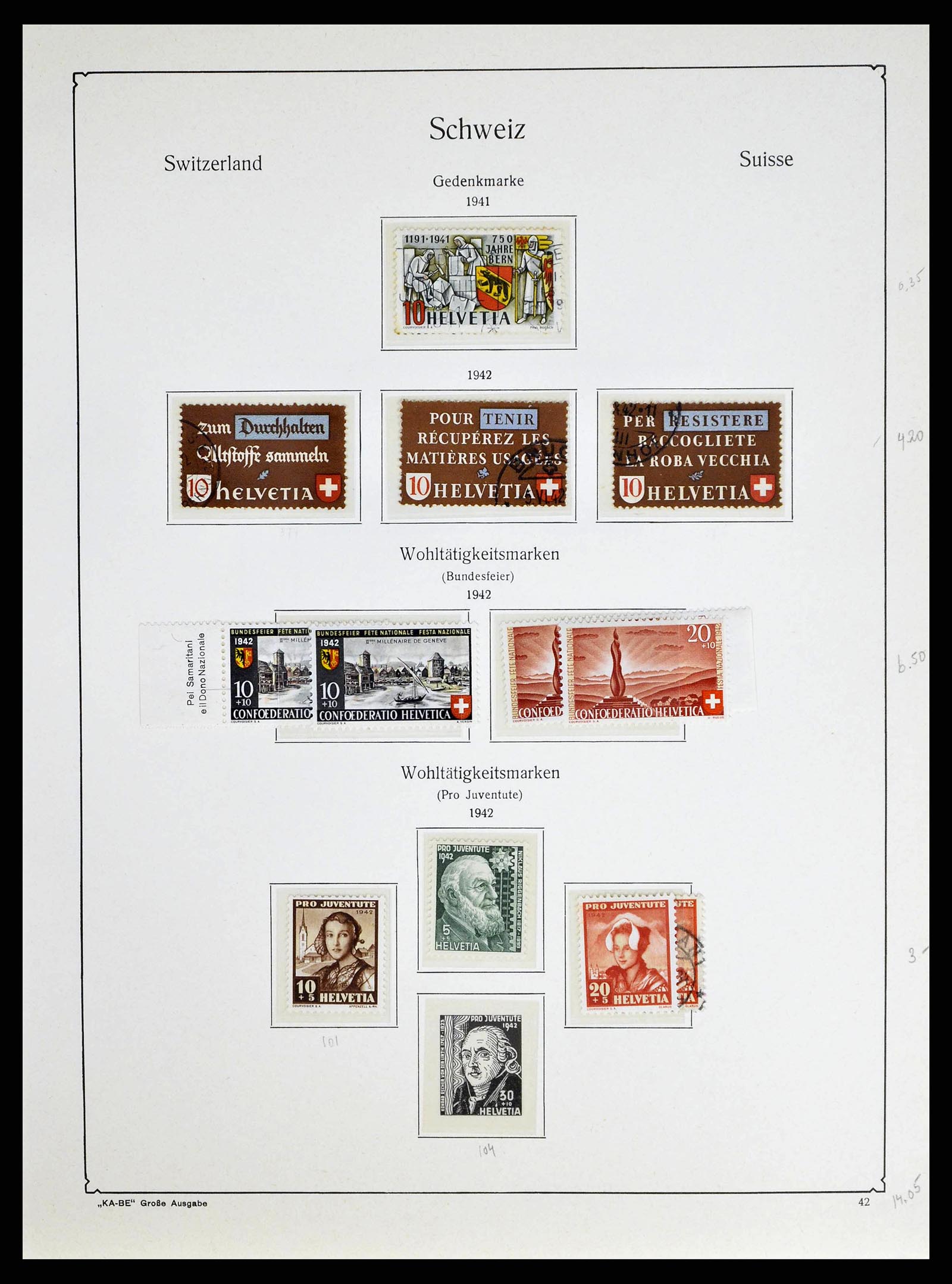 38706 0038 - Stamp collection 38706 Switzerland 1854-1985.