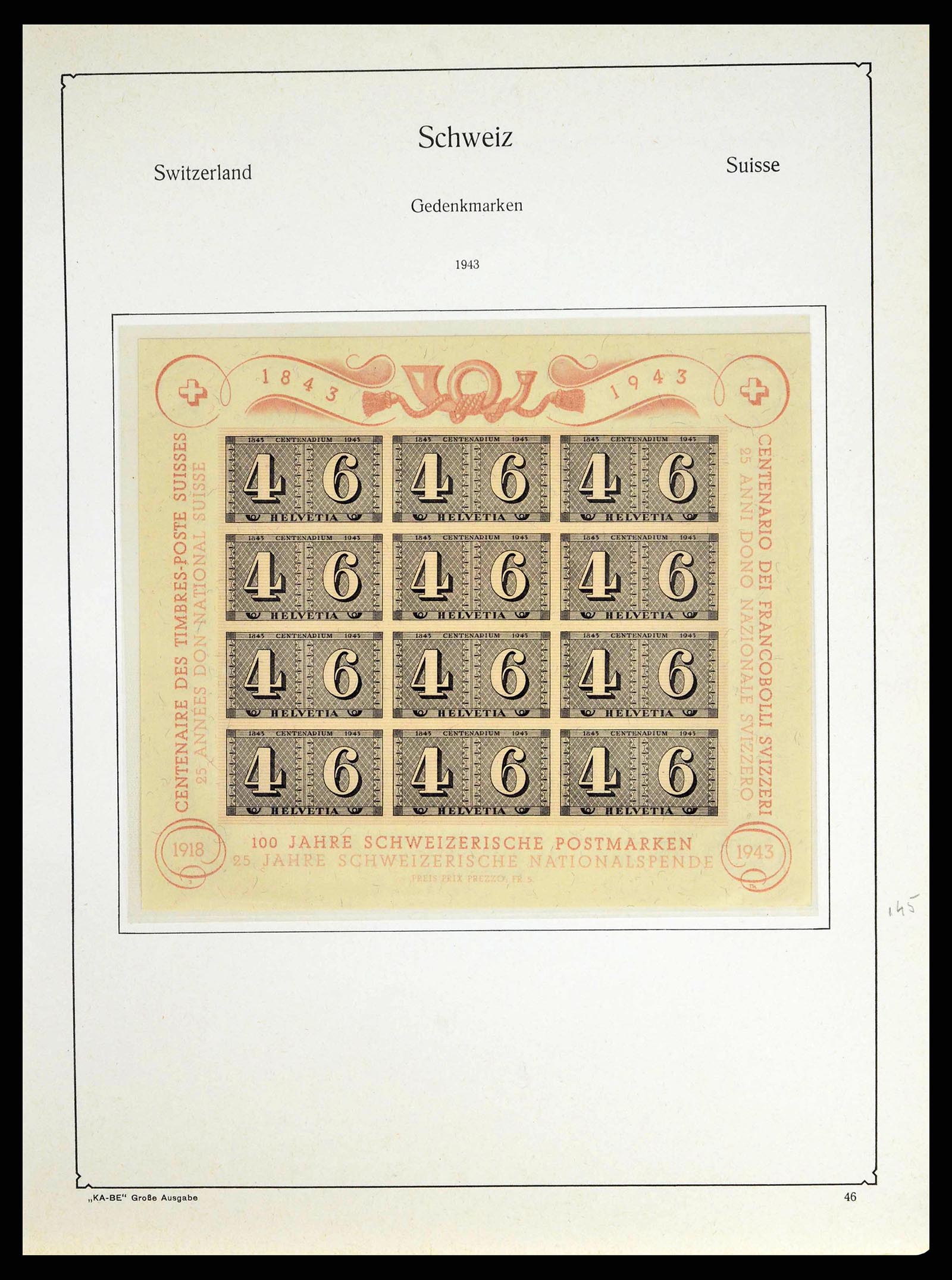 38706 0042 - Stamp collection 38706 Switzerland 1854-1985.
