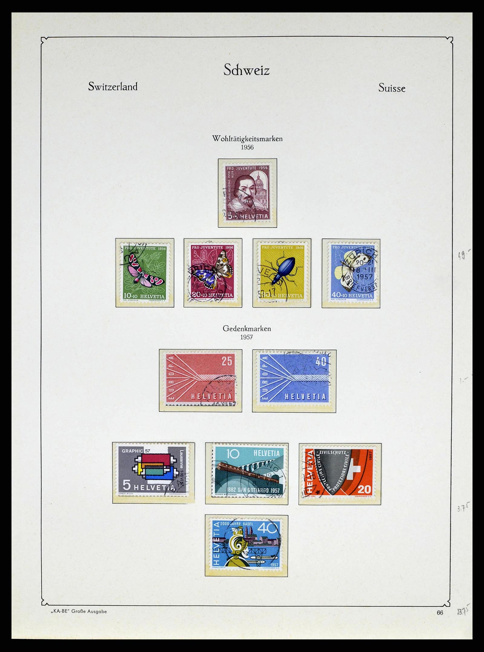 38706 0059 - Postzegelverzameling 38706 Zwitserland 1854-1985.