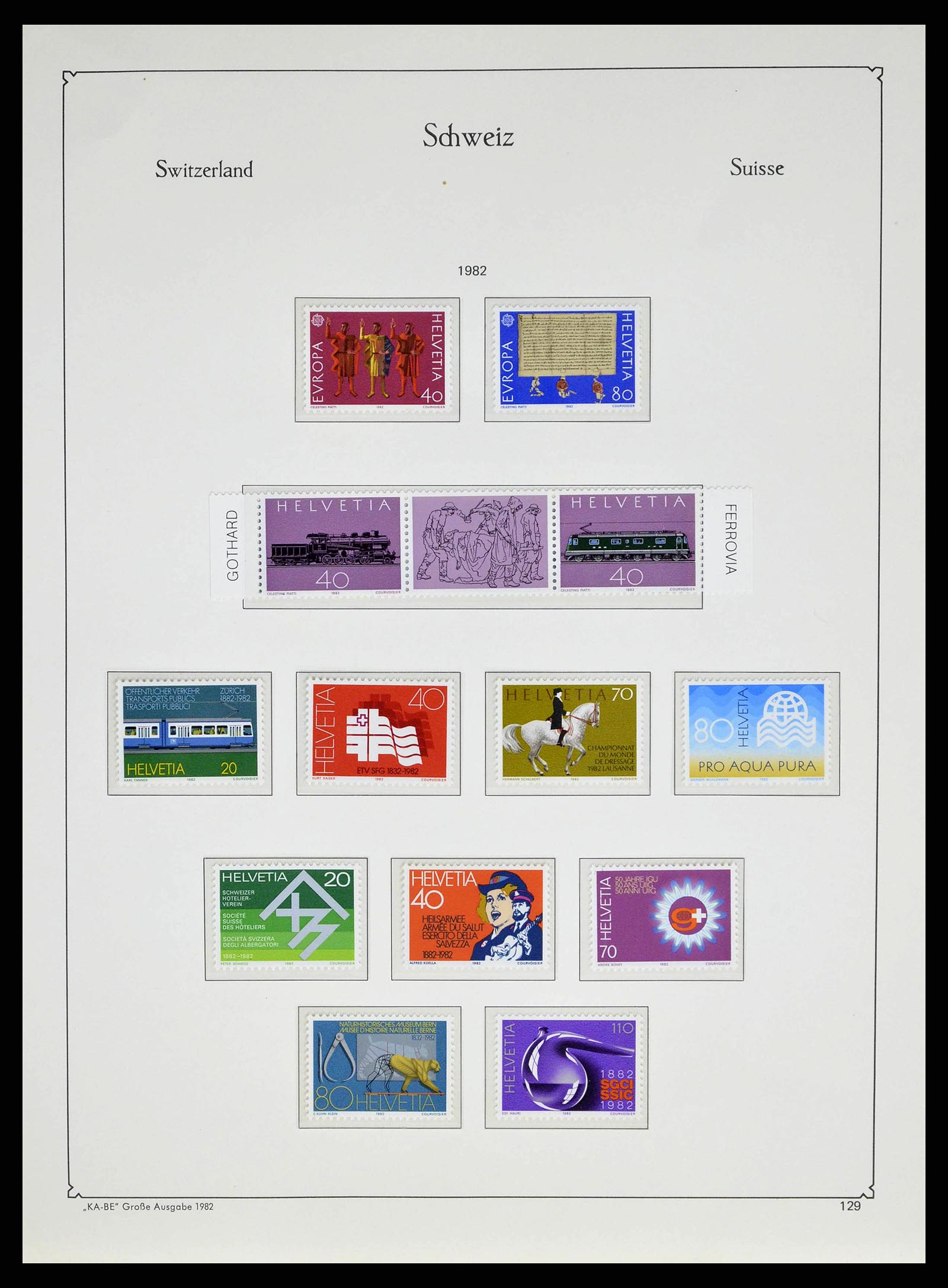 38706 0123 - Stamp collection 38706 Switzerland 1854-1985.