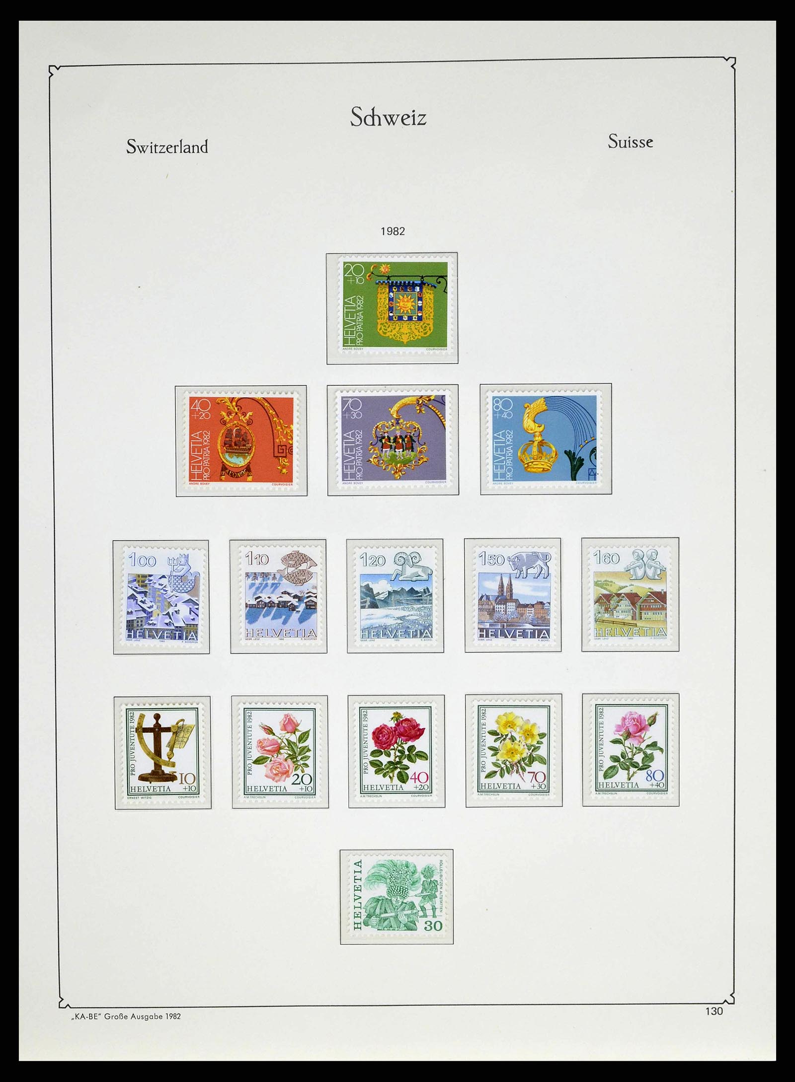38706 0124 - Stamp collection 38706 Switzerland 1854-1985.