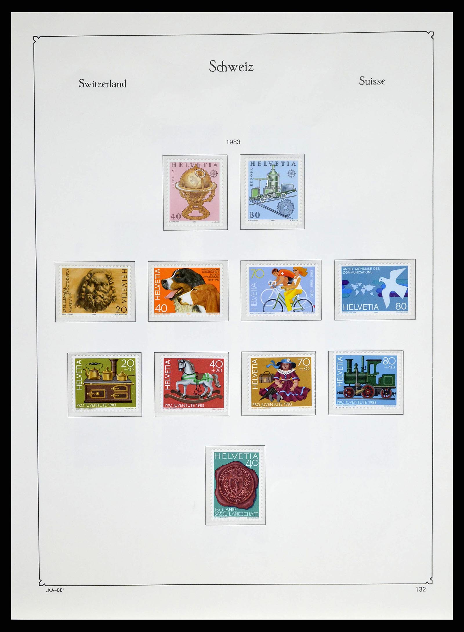 38706 0126 - Stamp collection 38706 Switzerland 1854-1985.