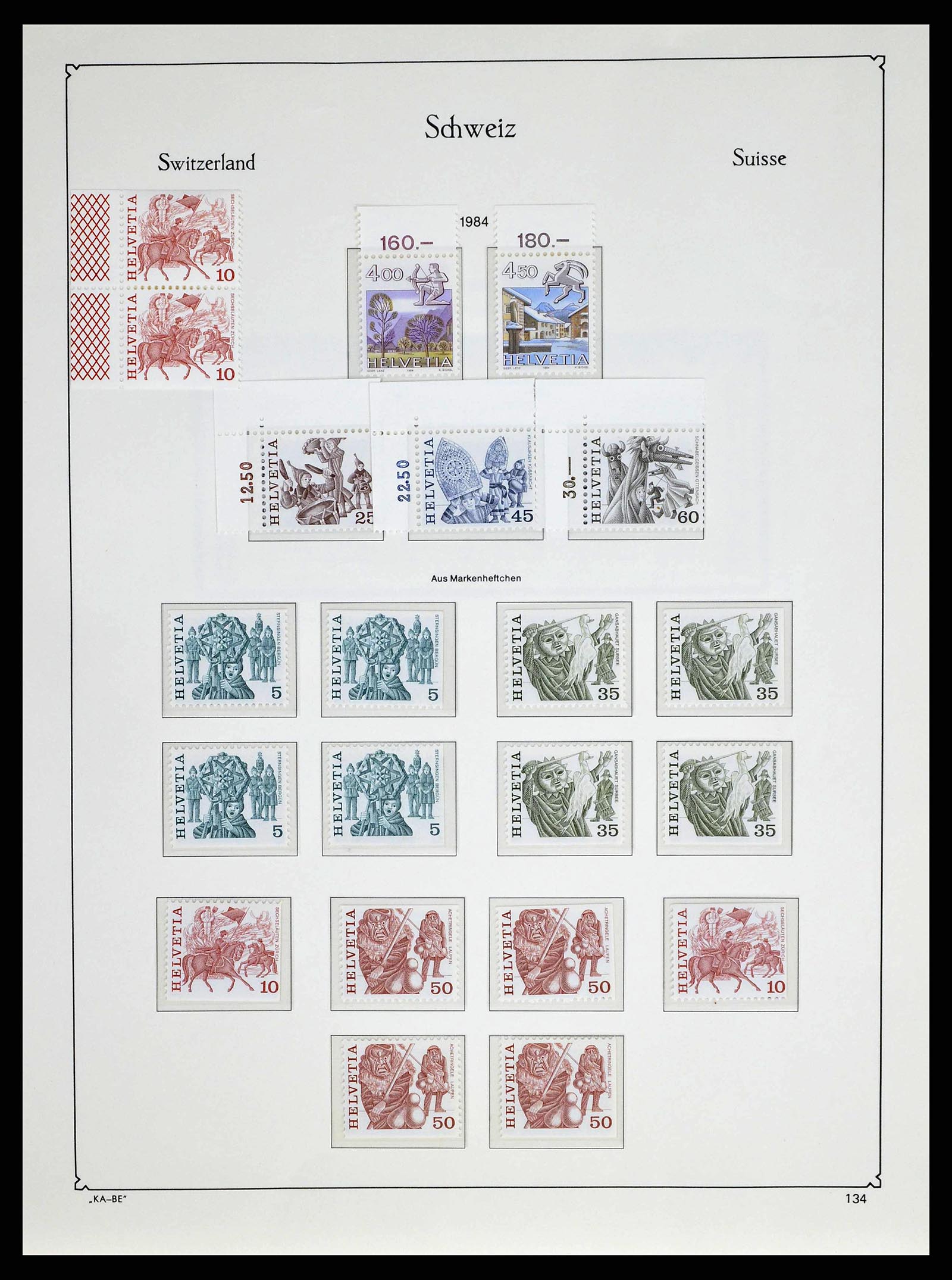 38706 0128 - Stamp collection 38706 Switzerland 1854-1985.