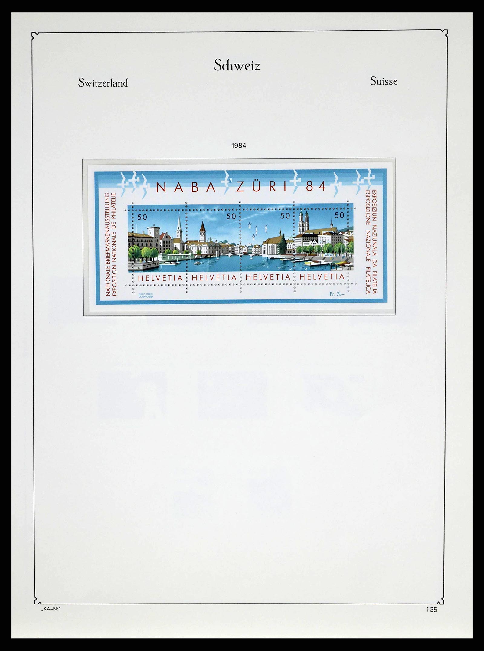 38706 0129 - Stamp collection 38706 Switzerland 1854-1985.