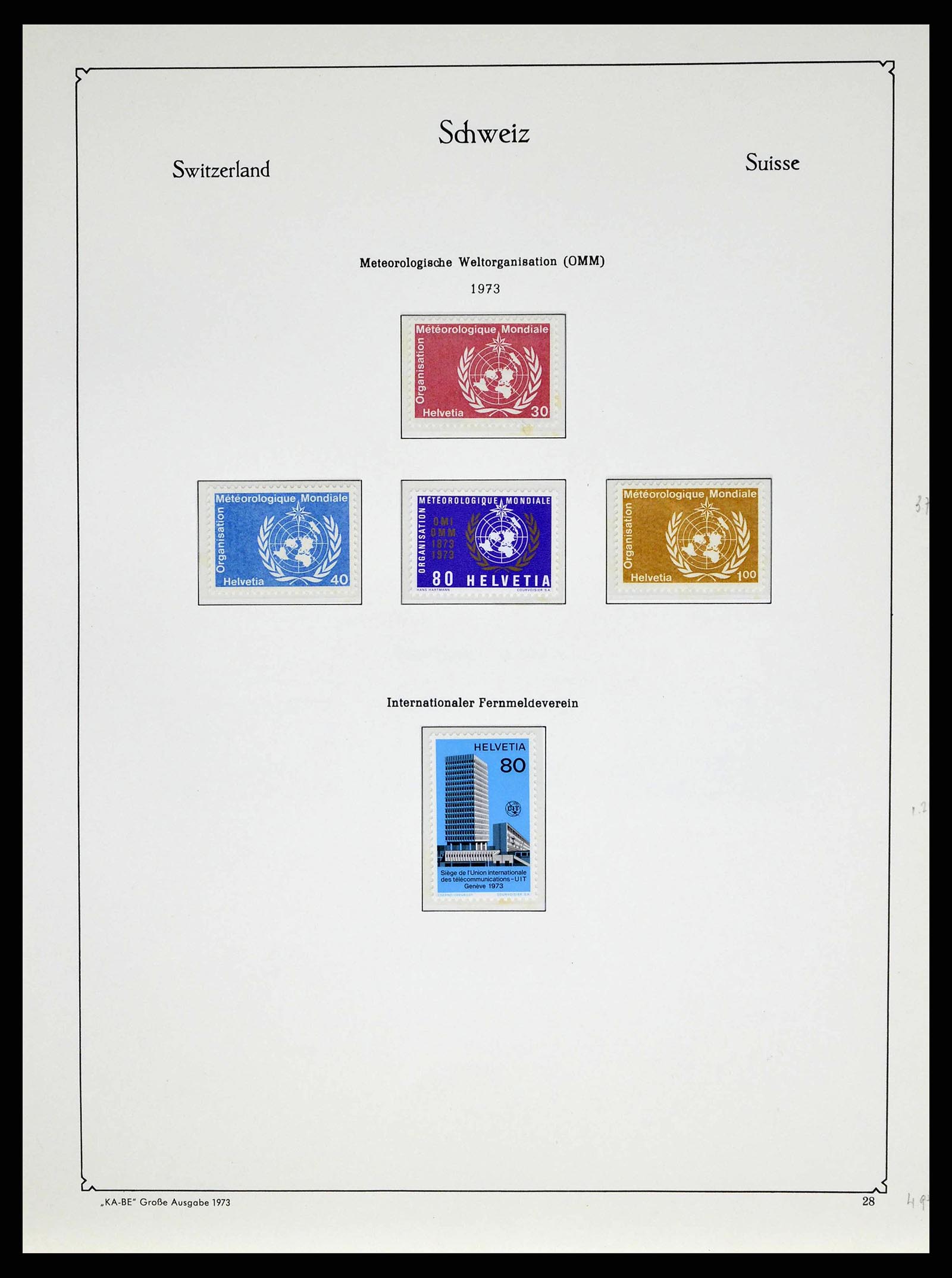 38706 0132 - Stamp collection 38706 Switzerland 1854-1985.