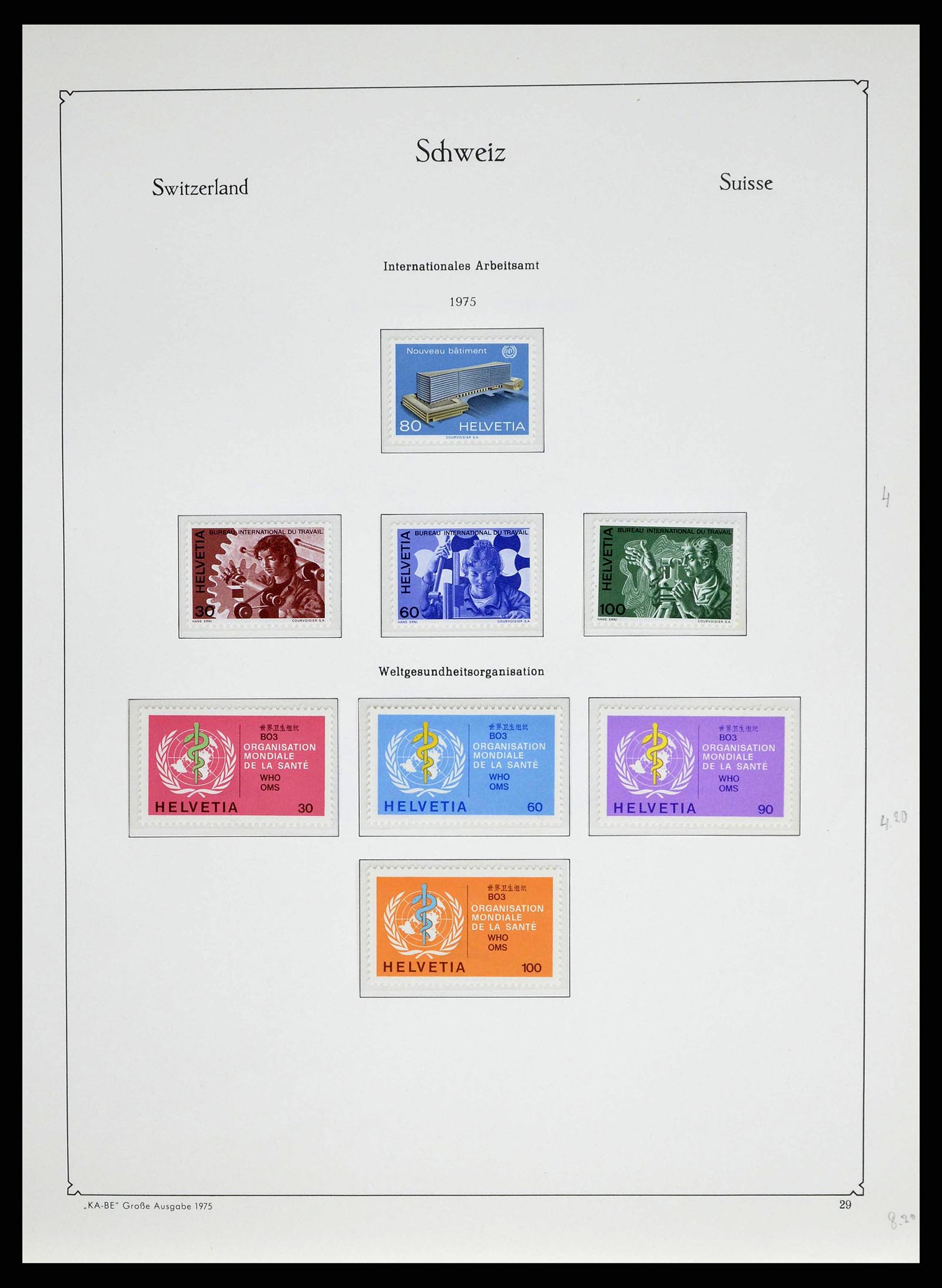 38706 0133 - Stamp collection 38706 Switzerland 1854-1985.